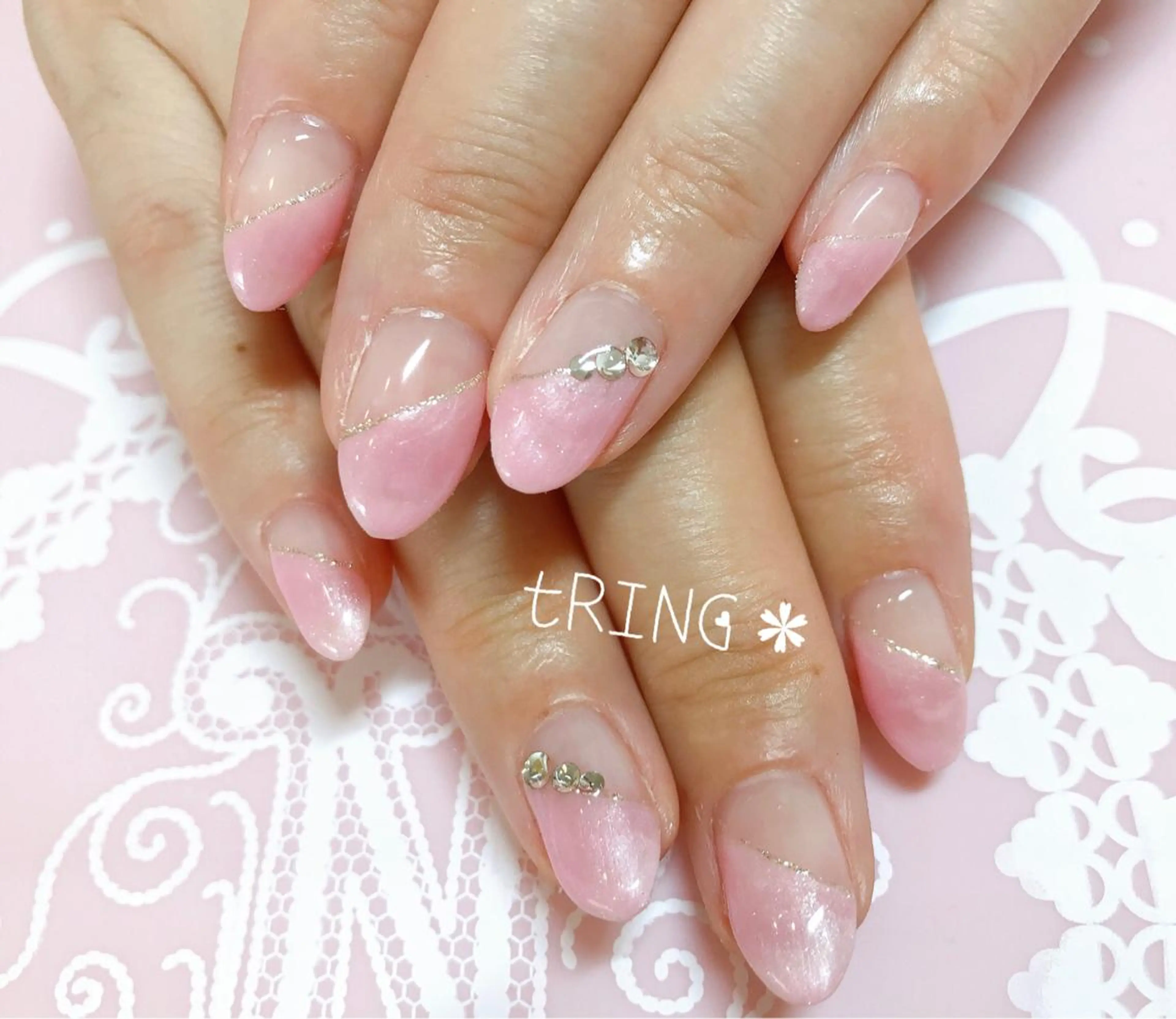 ネイル ハンドネイル tRING＊ しいの木台のネイルデザイン