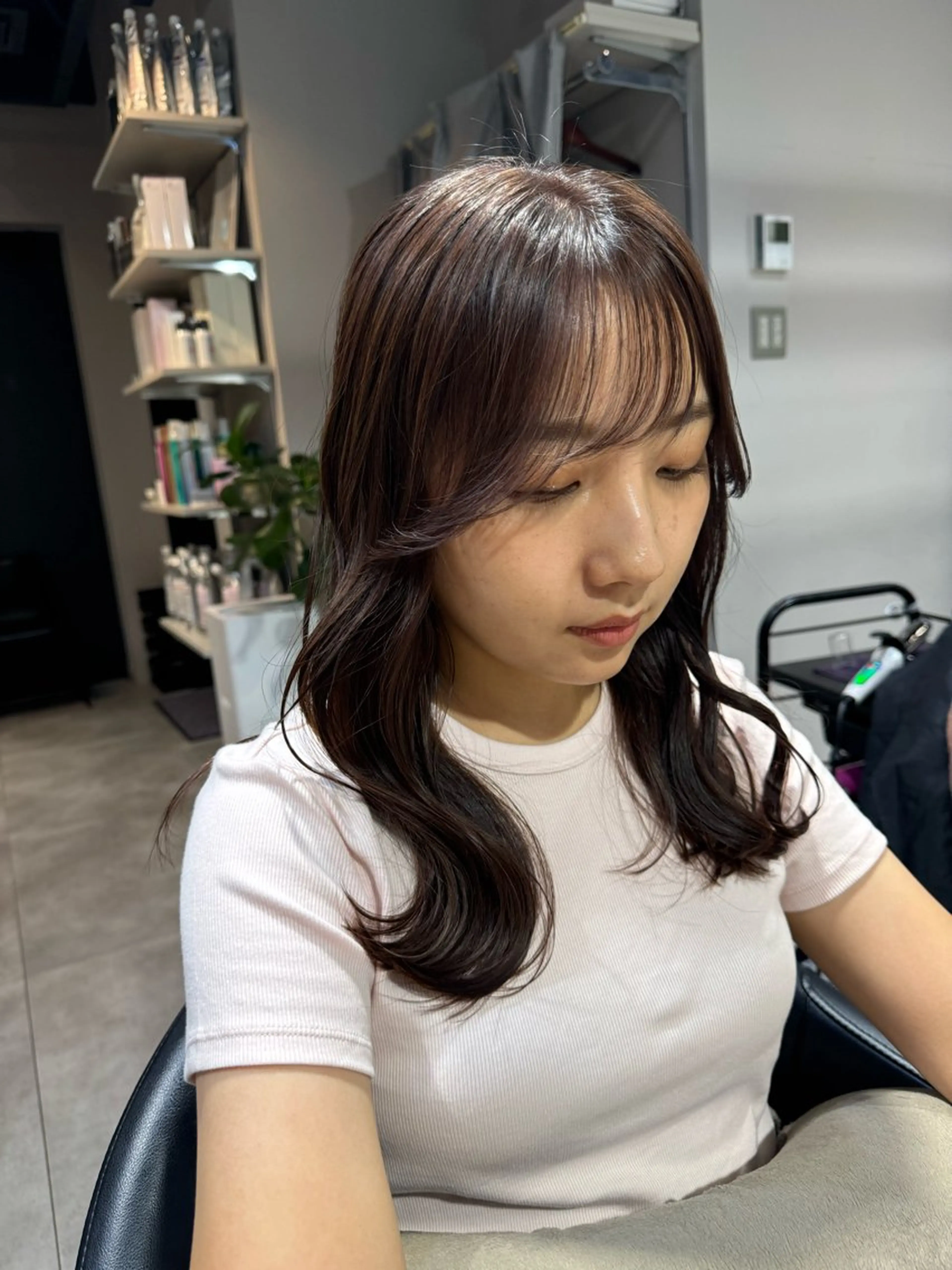 ミディアム カラー ブラウンカラー ラベンダーカラー ラベンダーブラウン カット ヘアカラー トリートメント Dxxxx III所属・女性目線の大人 メンズ*Ayakaのヘアスタイル