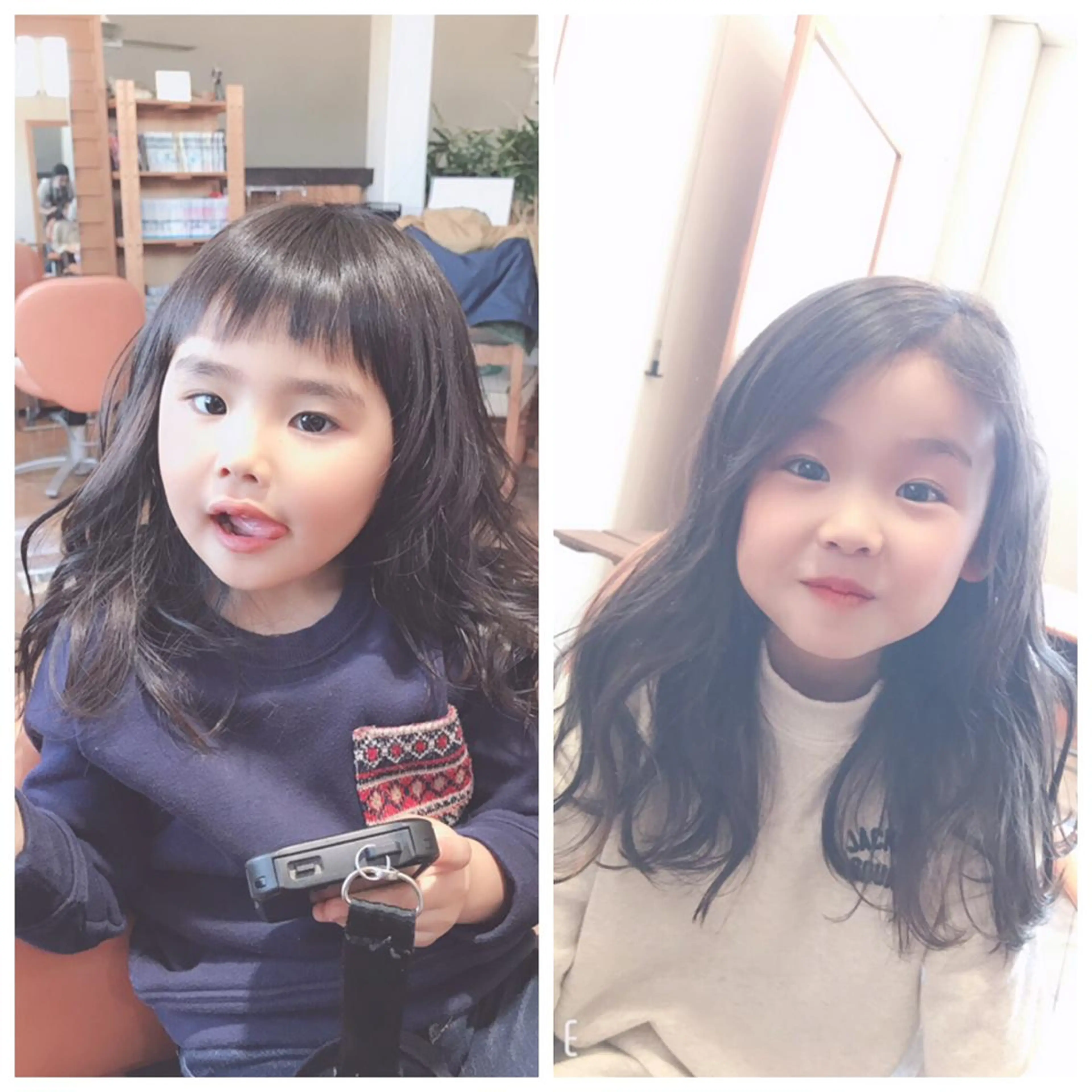 キッズカット(小学生まで男女) ドライ、流しの写真