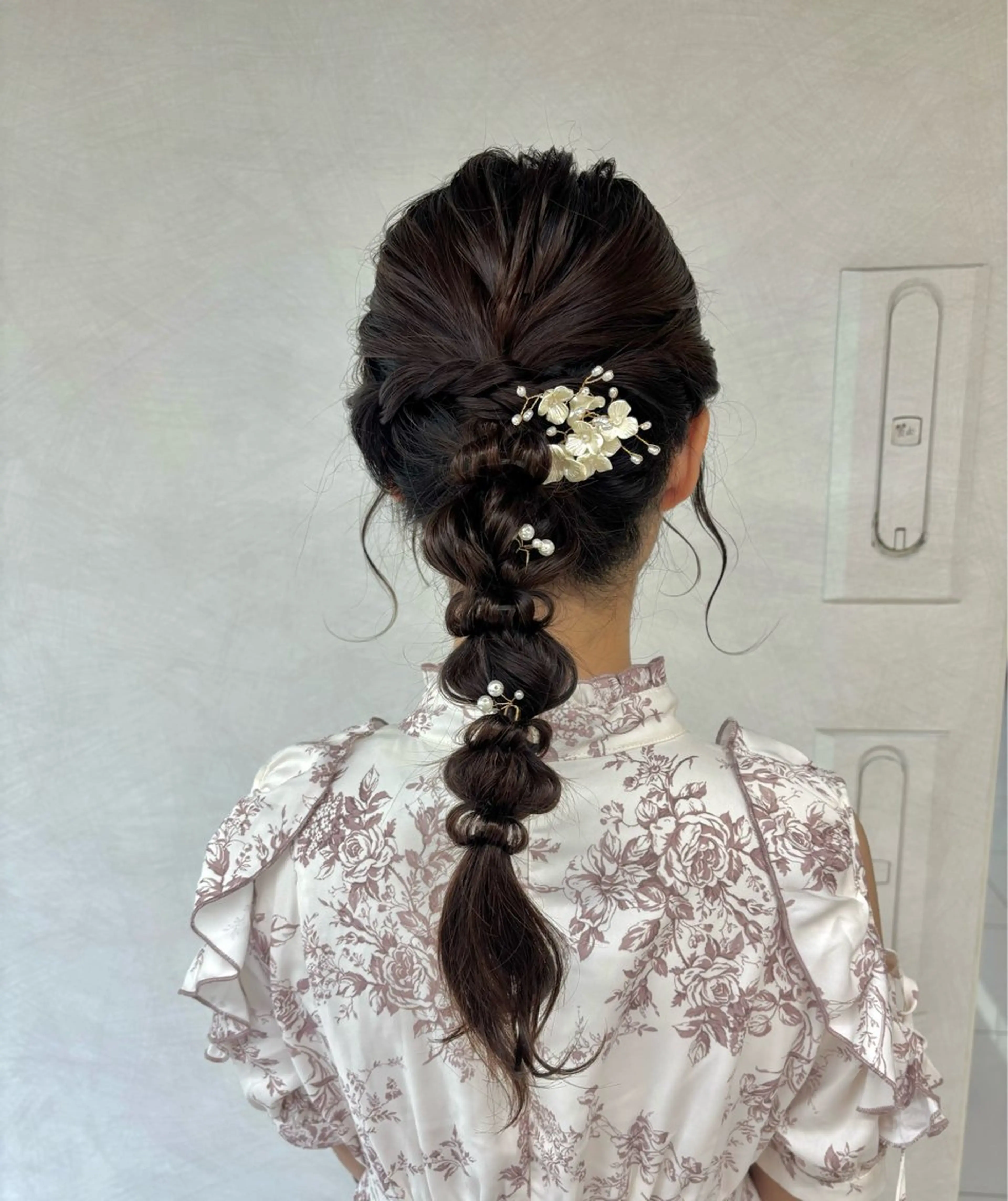 ミディアム ヘアセット レイヤーカット/ボブ /nene🍥⋆*のヘアスタイル