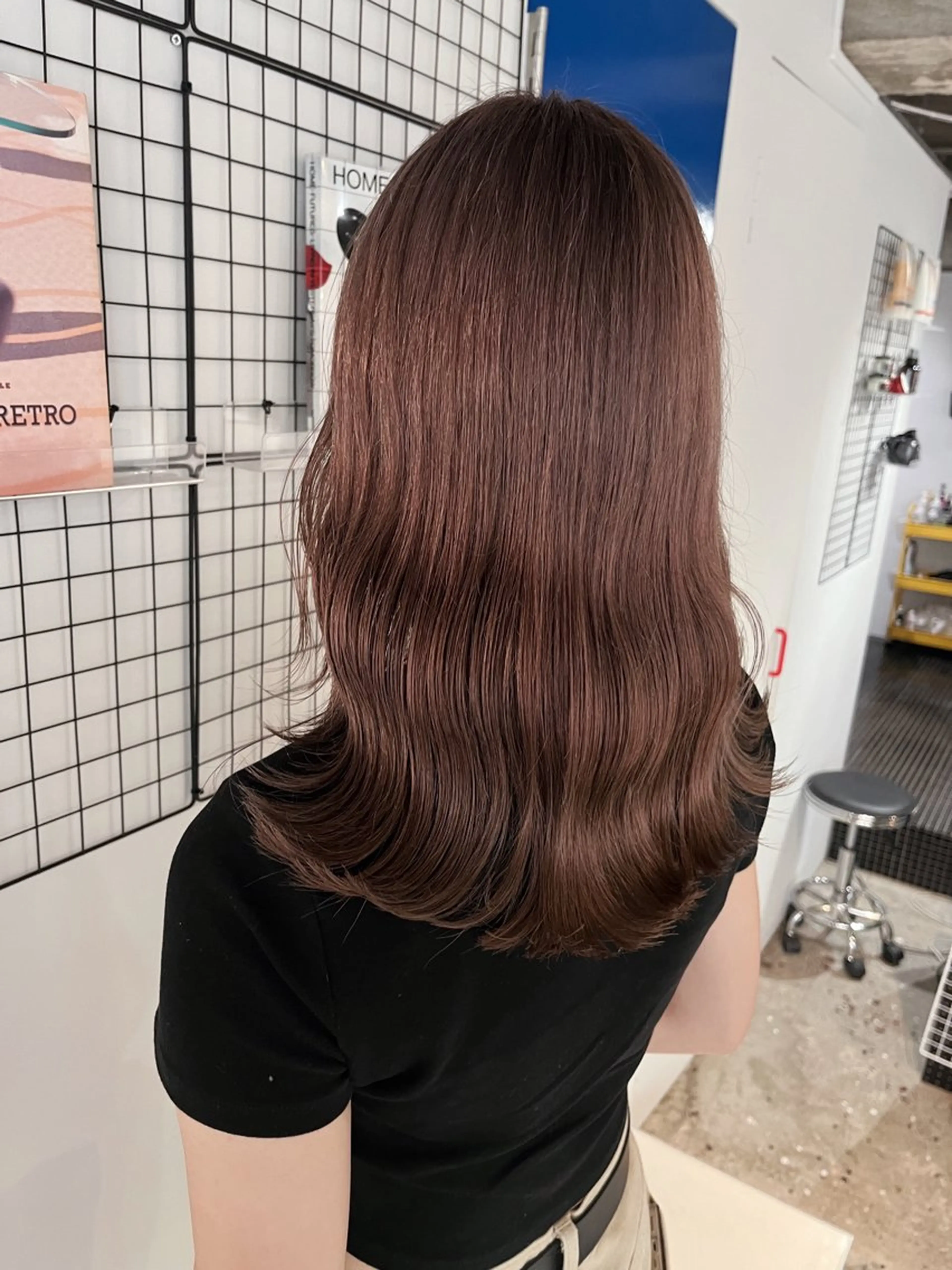 セミロング AOI ハイトーン/ボブのヘアスタイル