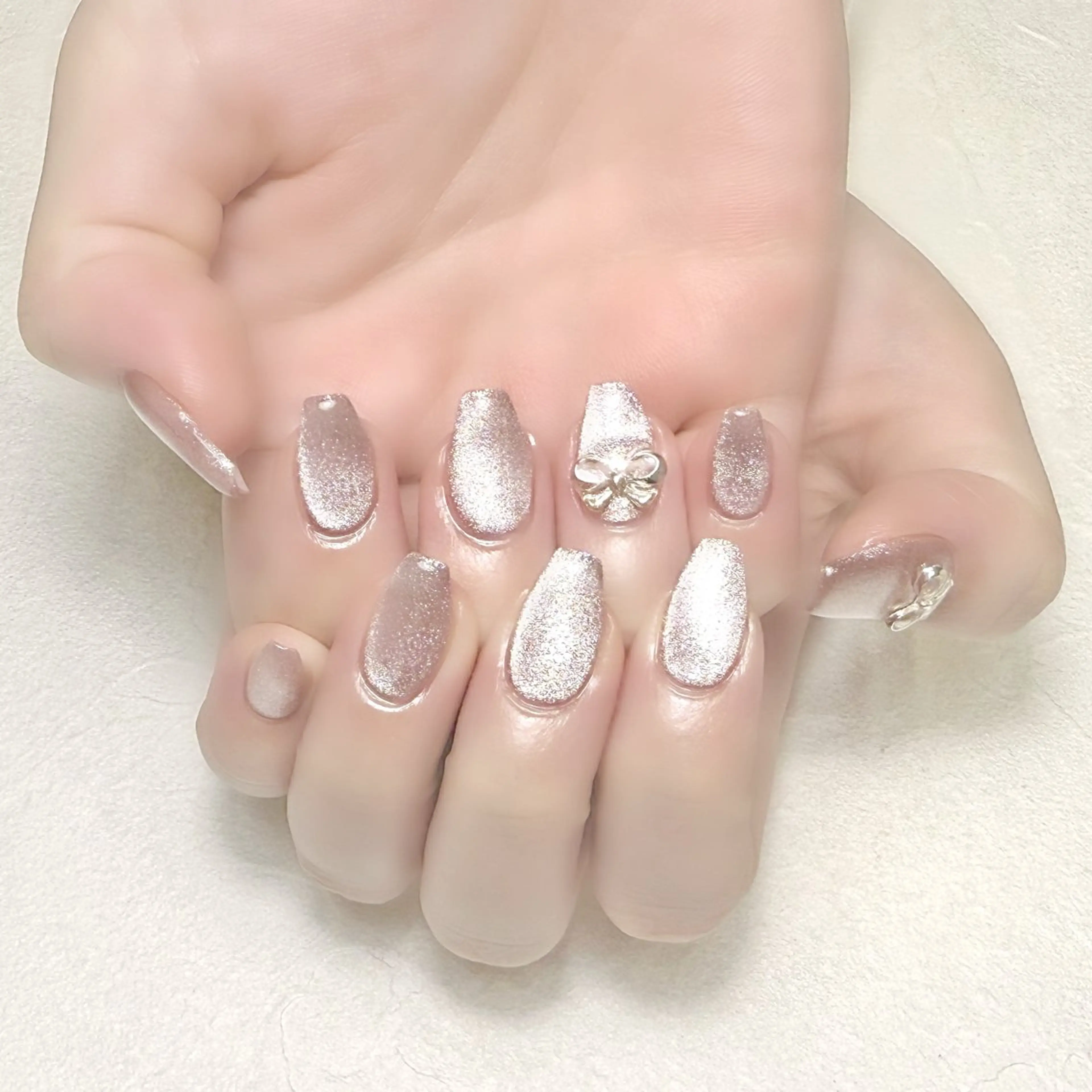 ネイル マグネットネイル オフィスネイル 冬ネイル rouse nail RISATOのネイルデザイン