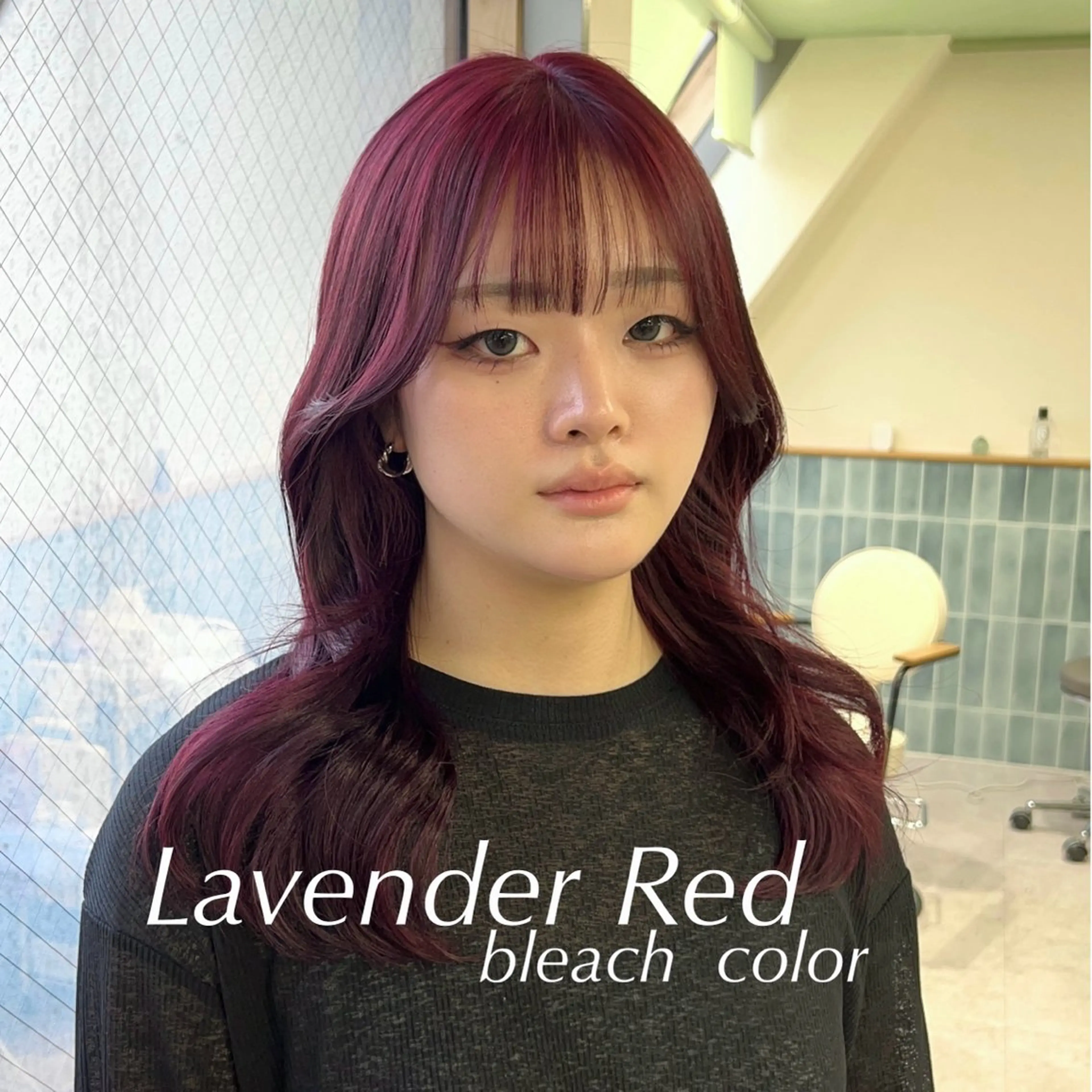 セミロング 韓国透明感カラー 🫧SHIHO🫧のヘアスタイル