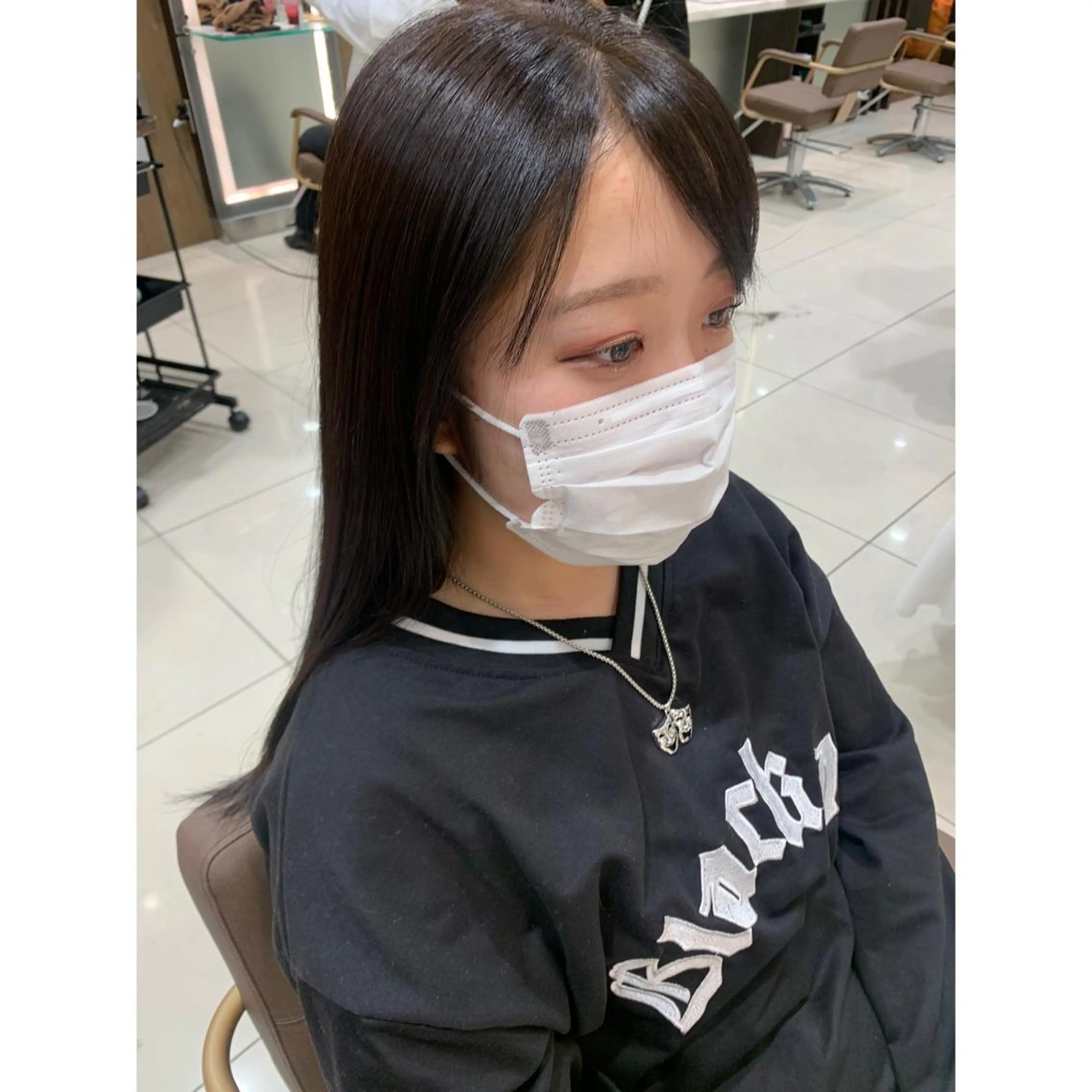 ロング カラー カット ヘアカラー トリートメント tokute よしかわなお🍒のヘアスタイル