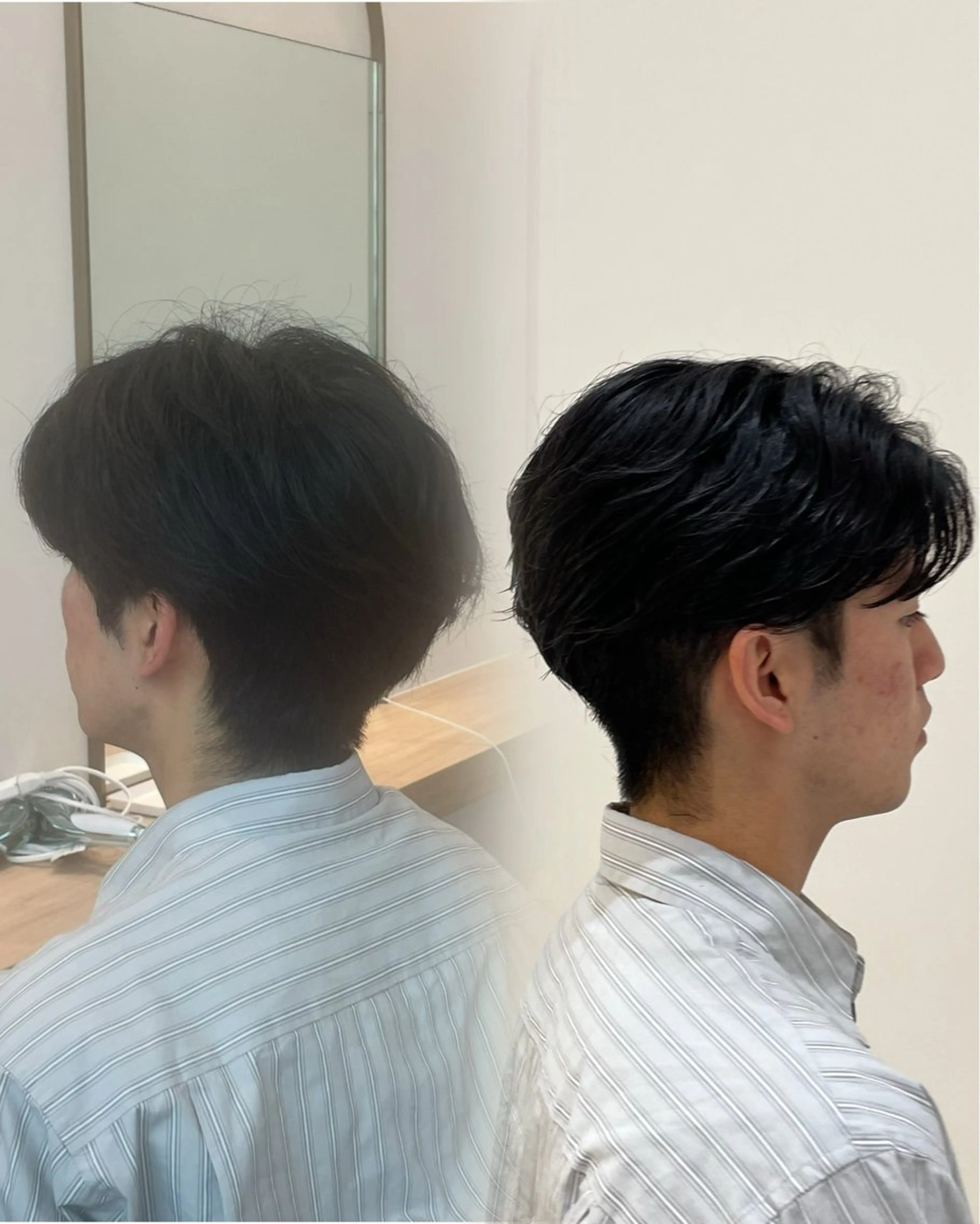 メンズ フェザーパーマ メンズパーマ カット パーマ ハイライトデザイン 特化/表参道/みづきのヘアスタイル