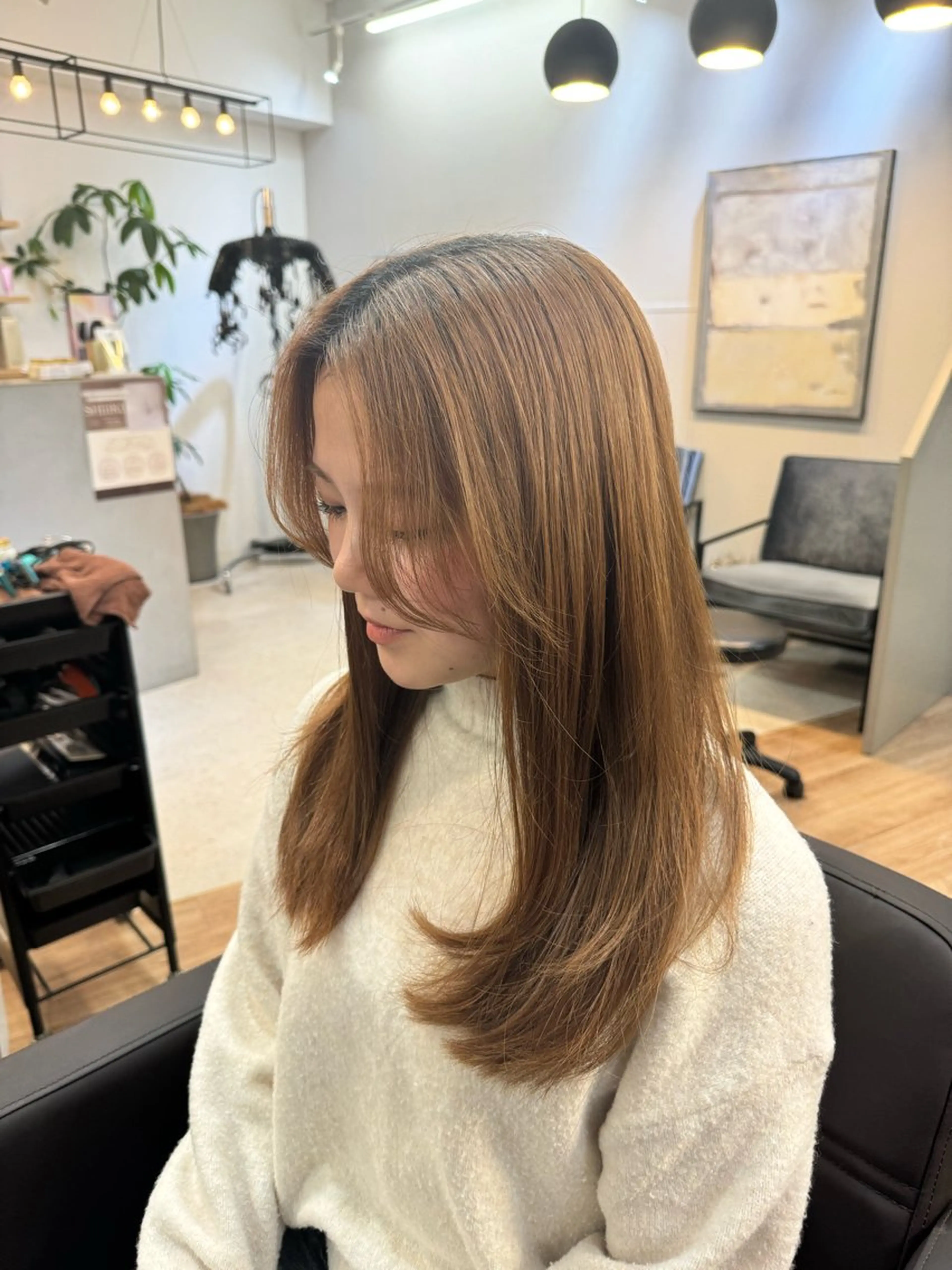 セミロング 加藤 優眞のヘアスタイル