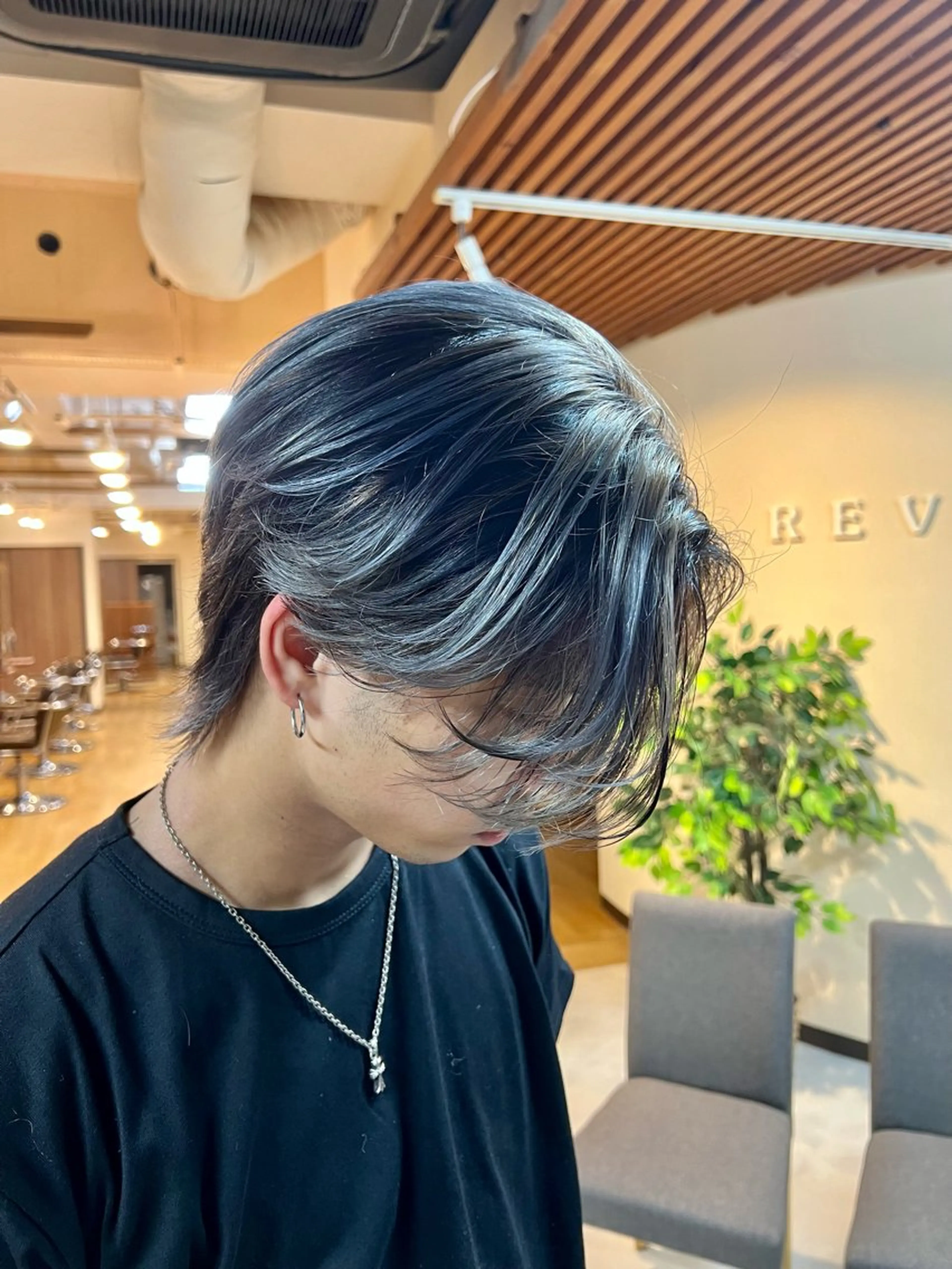 ショート カラー バレイヤージュ レイヤーカット ショートヘア カット ヘアカラー デザインカラー／ ハイトーン／竹井俊介のヘアスタイル
