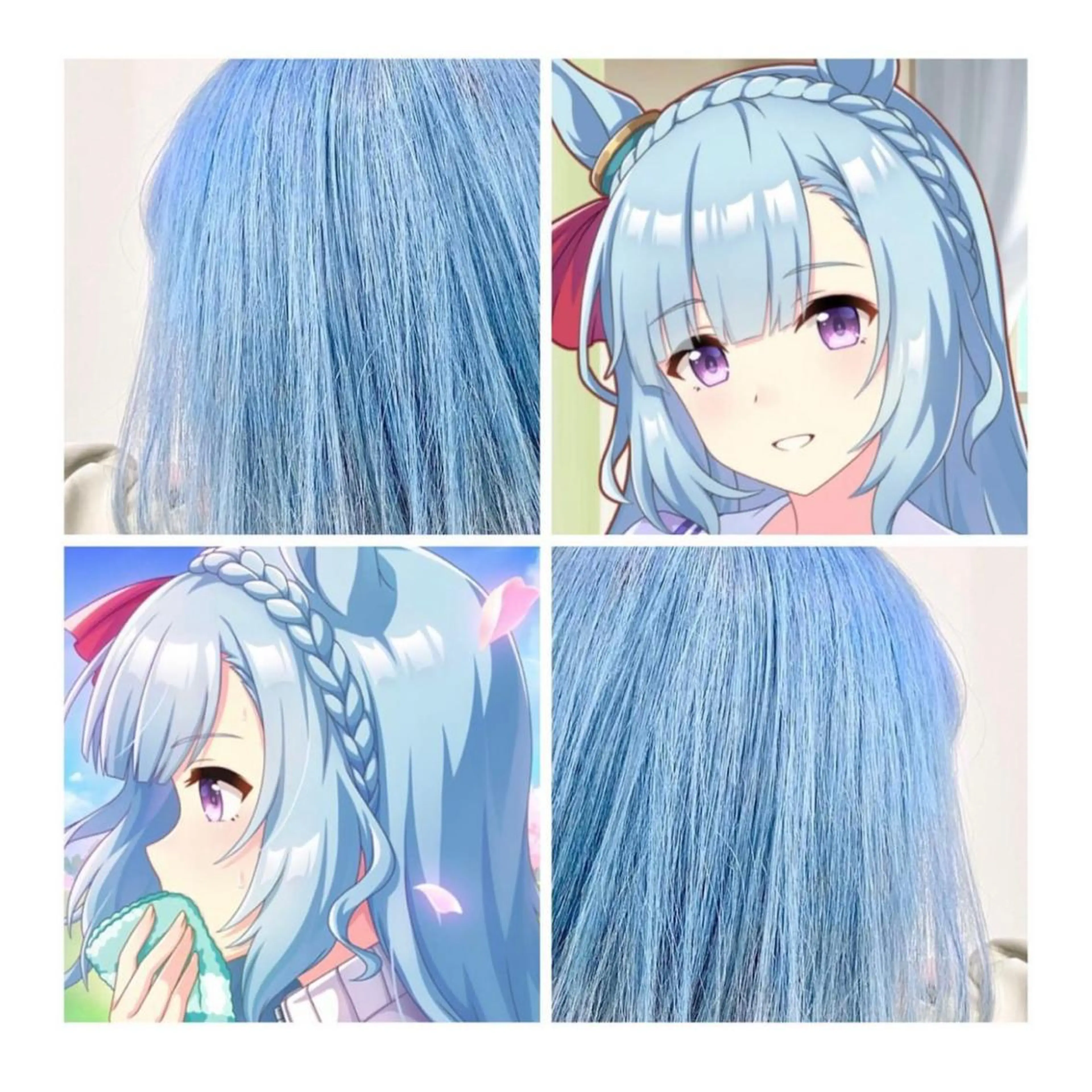 ショート カラー ブルーカラー ヘアカラー GARU-ガル-所属・TSUNO🦖 派手髪/オタク美容師のヘアスタイル