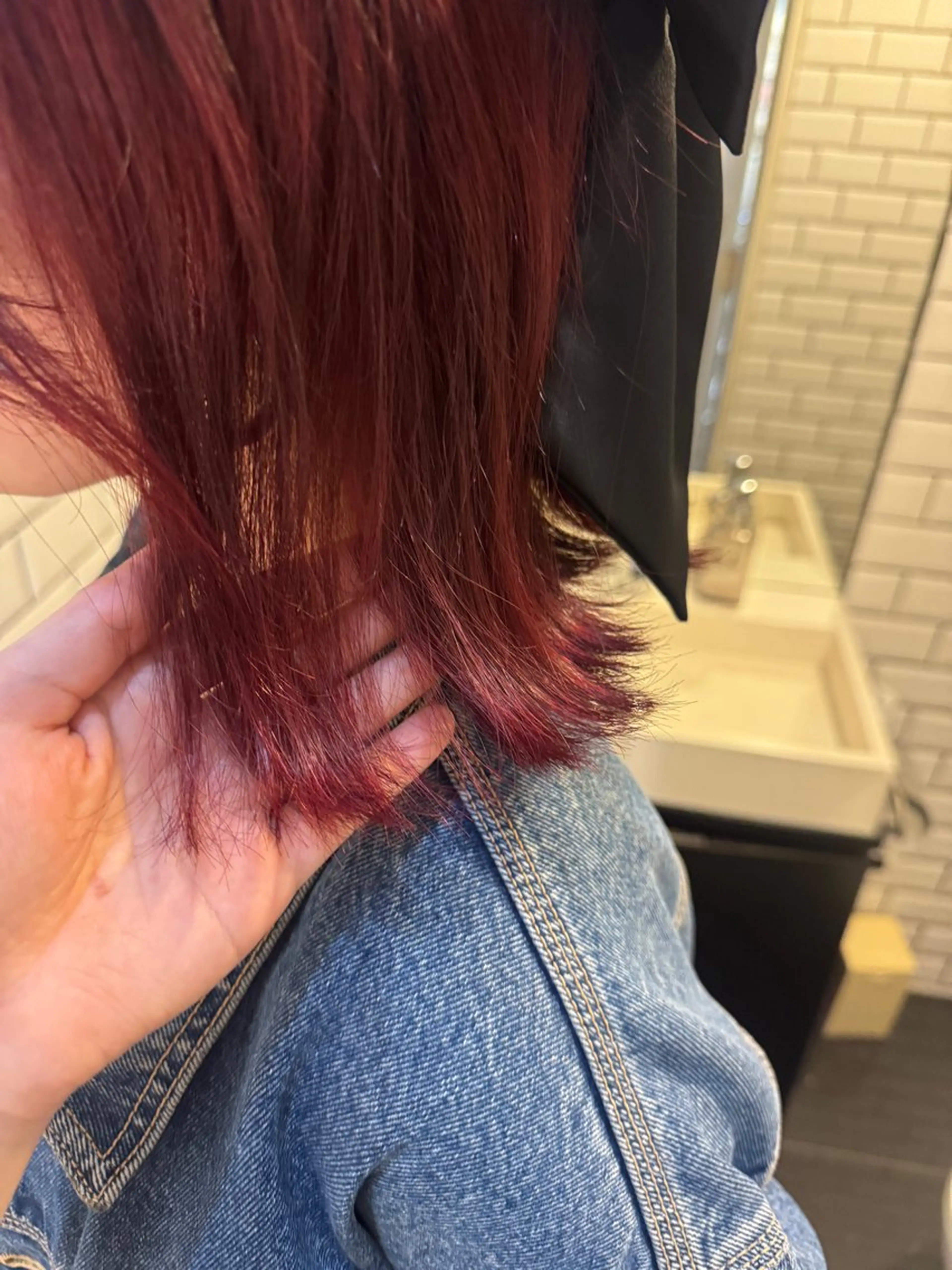 ミディアム カラー ヘアアレンジ トリートメント minto/ 似合わせ/ハイトーンのヘアスタイル