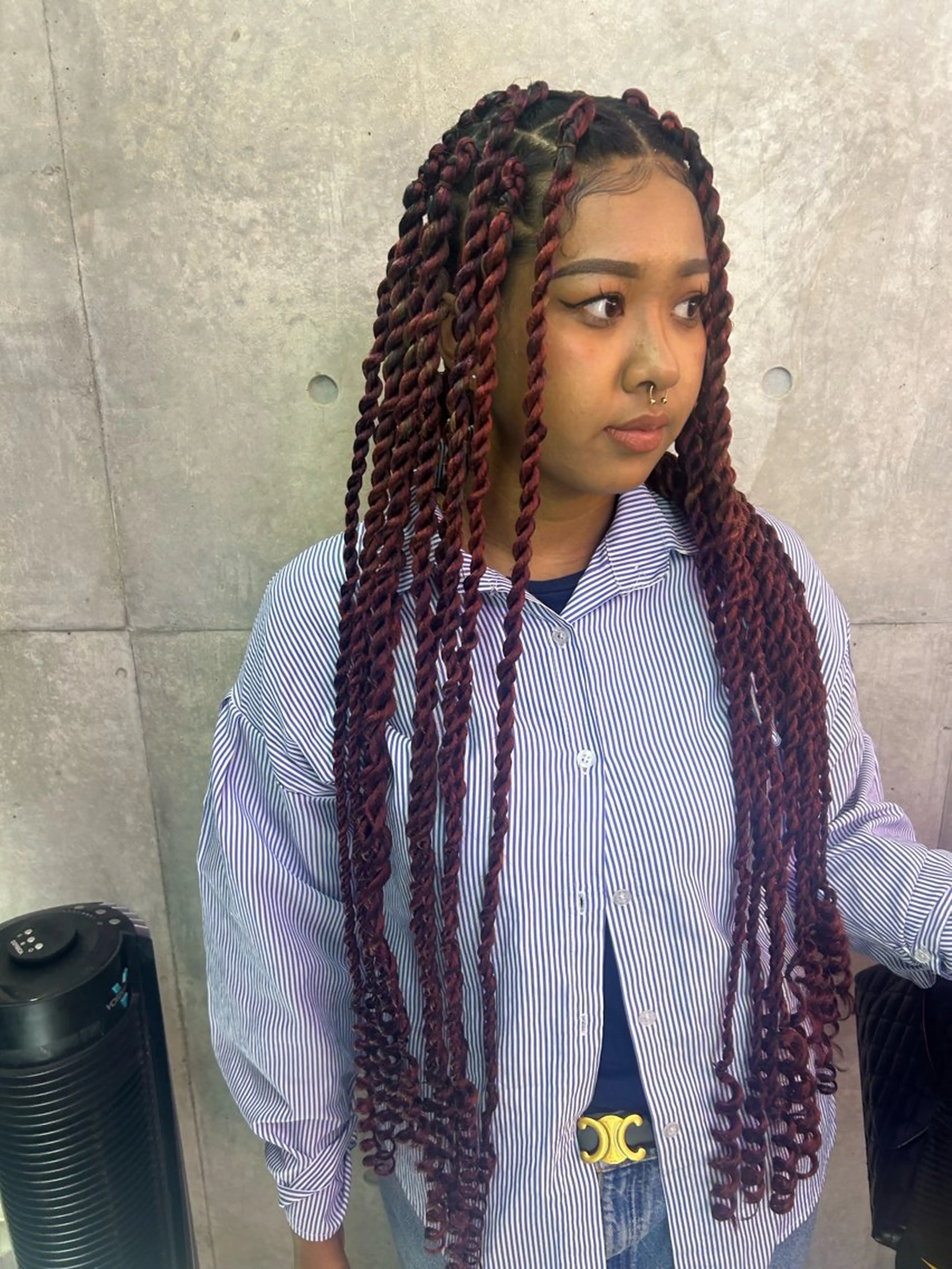 ロング ヘアセット HARURU🪮✨ ブレイズ海外ヘアのヘアスタイル