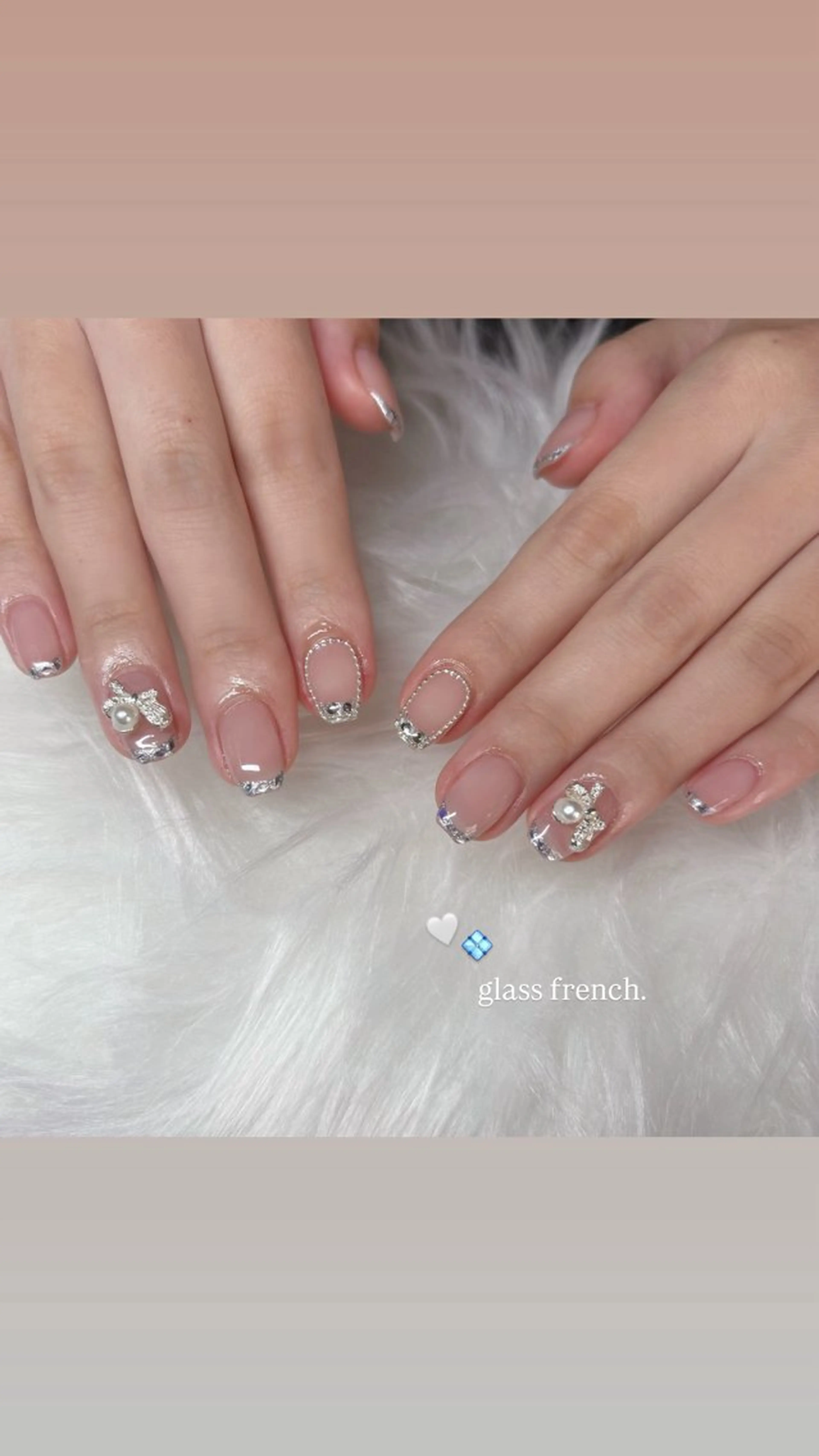 ネイル ガーリー ワンホンネイル cologne nail所属・HAGIHARA MANAのネイルデザイン