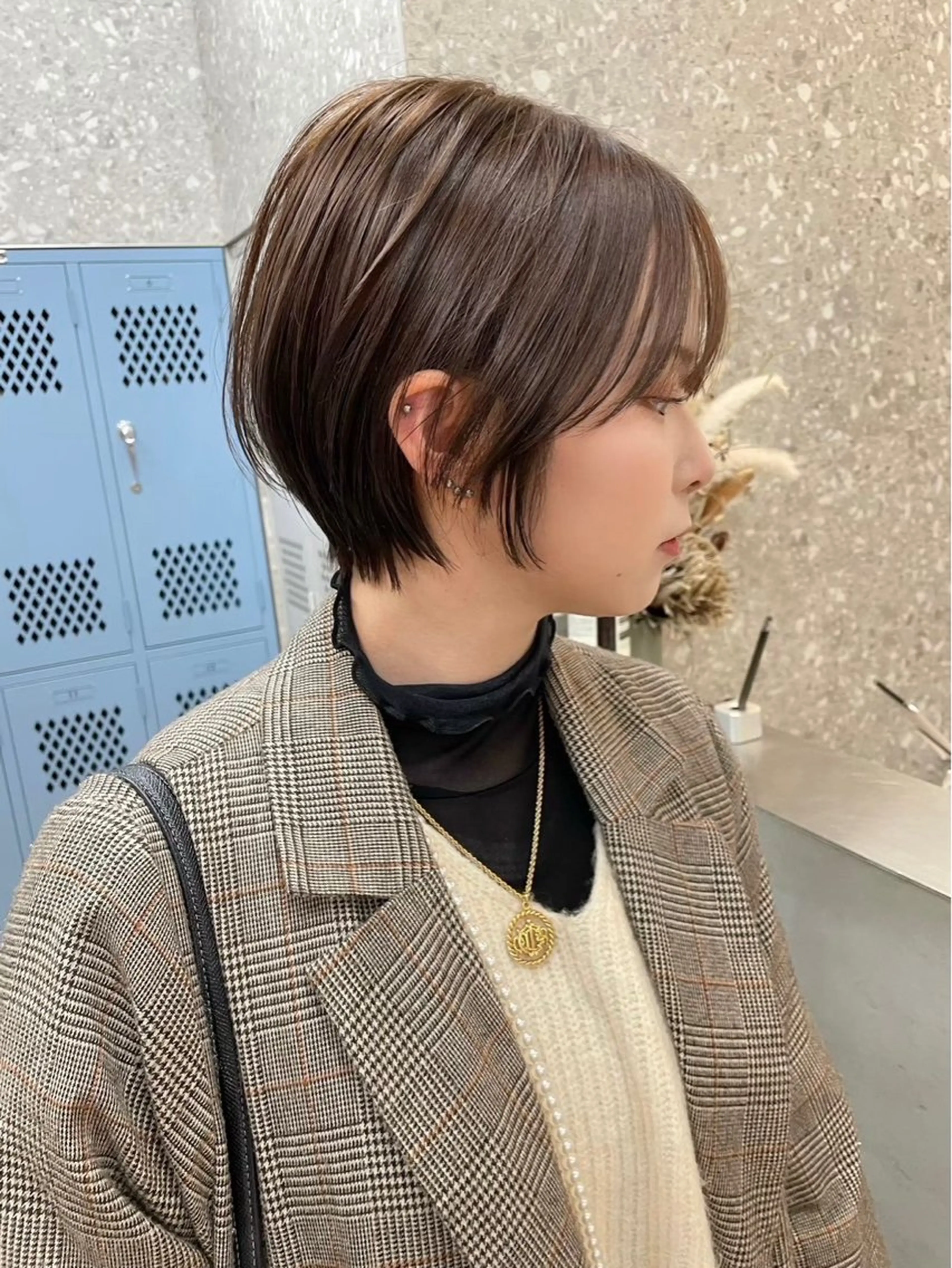 ショート くびれヘア ショートヘア Cinq所属・ハイライト🌟/ ボブ/豊田のヘアスタイル