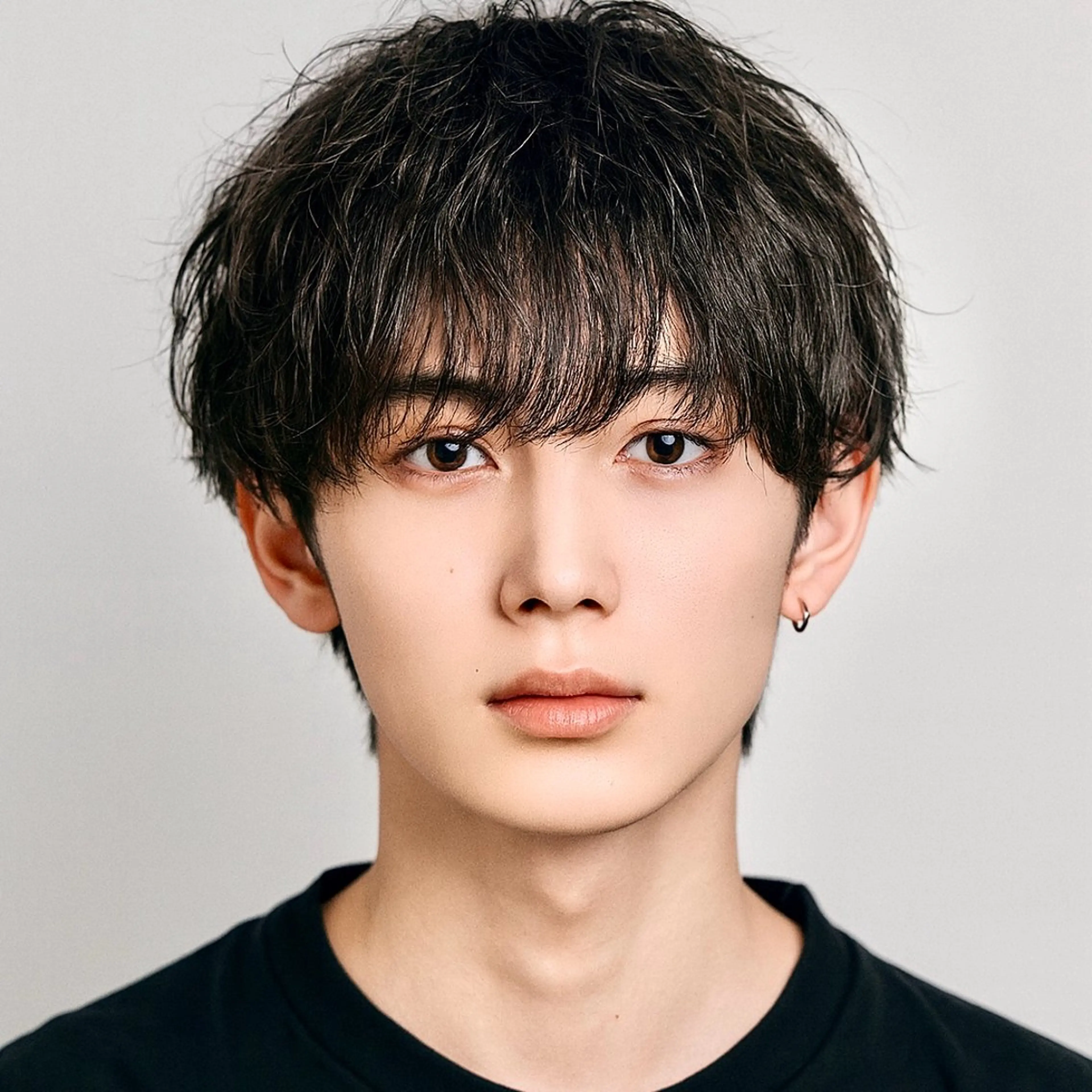 ショート カラー パーマ メンズ メンズブリーチ メンズハイライト メンズパーマ スペインカール スパイキーショート カット パーマ トリートメント Gain KAKKY 千種/池下駅3分のヘアスタイル