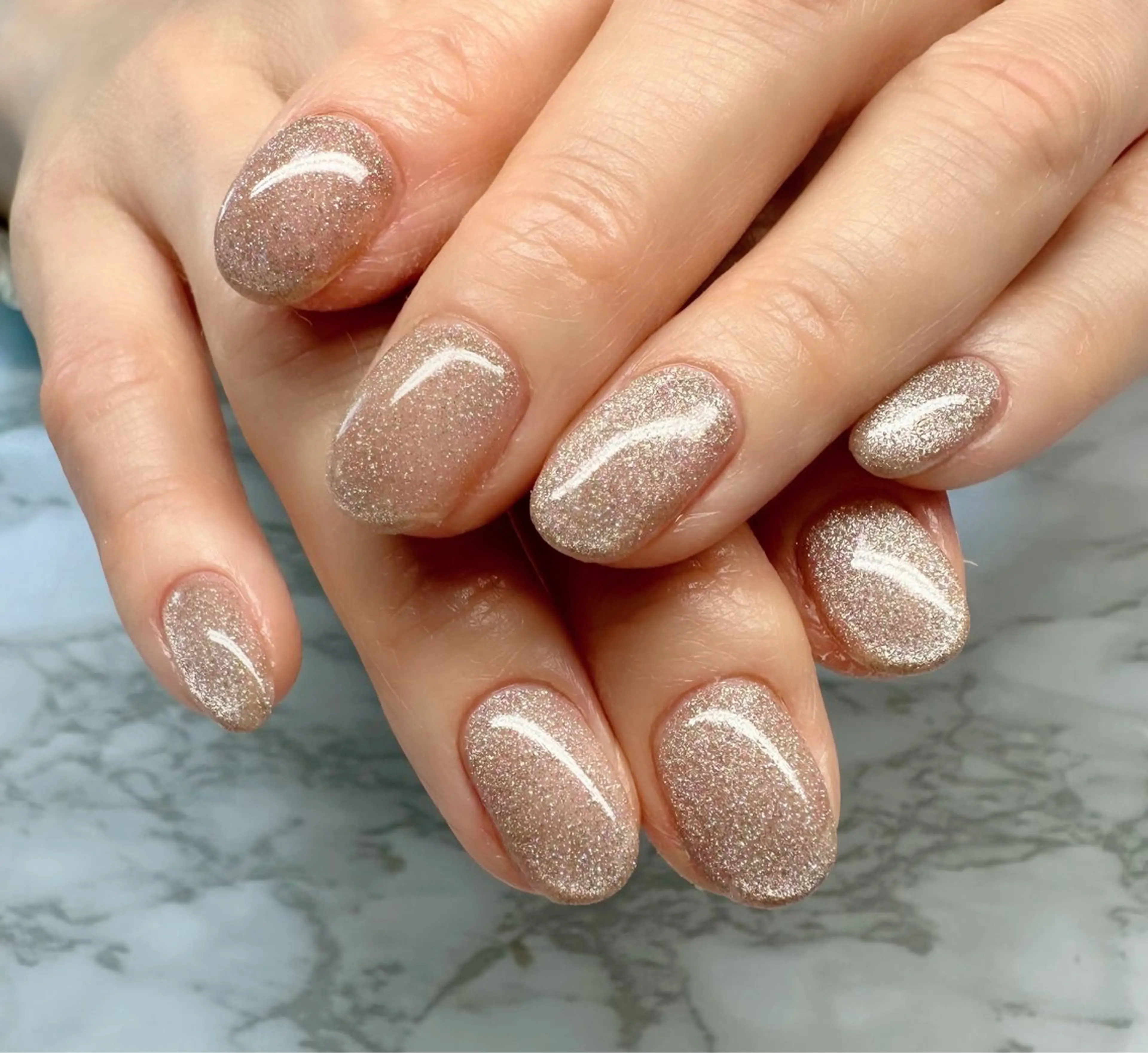 ネイル マグネットネイル ニュアンスネイル ワンカラーネイル 春ネイル M.N_ nailのネイルデザイン