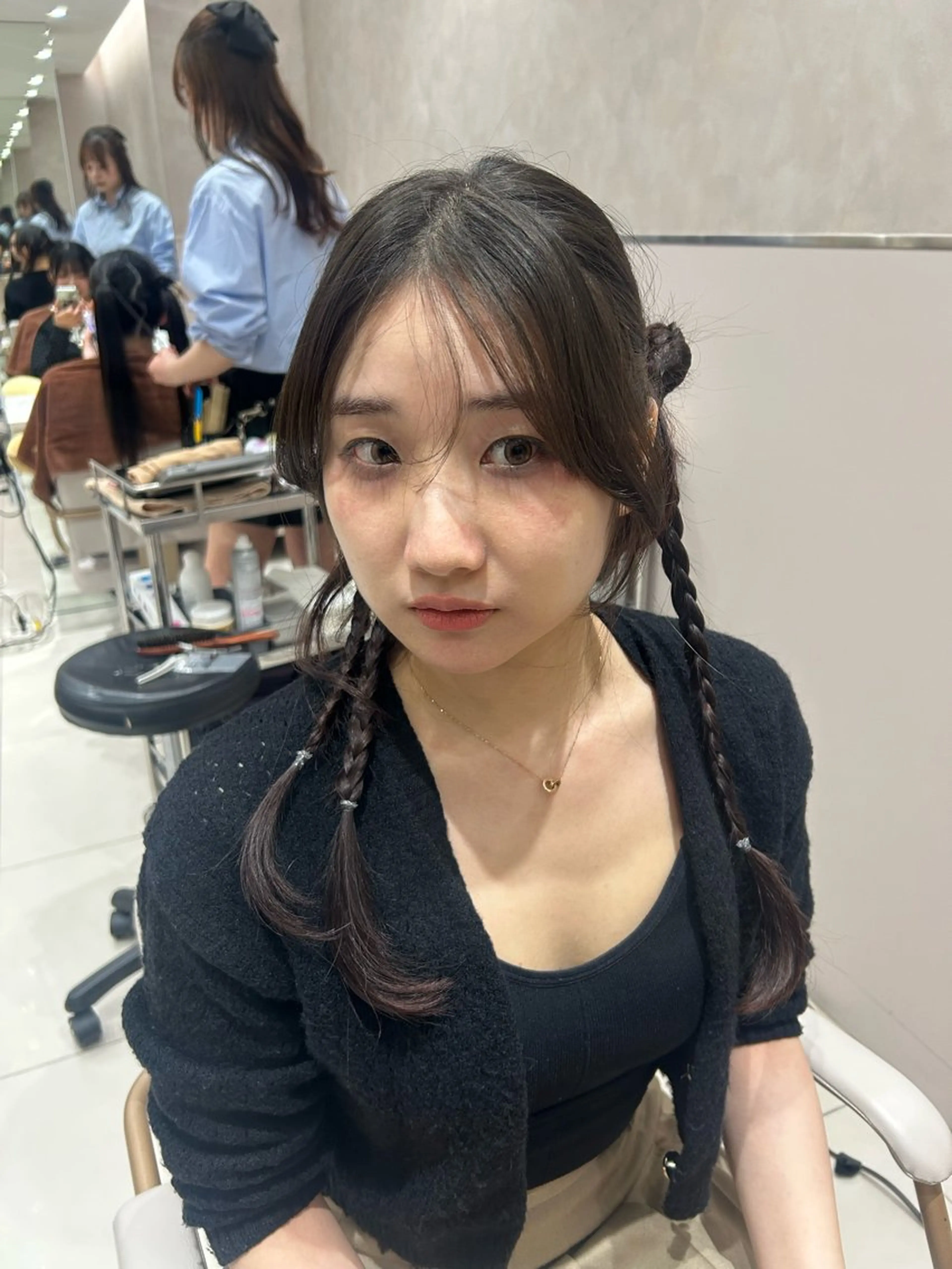 セミロング ヘアセット 🎀大竹美侑／顔まわ りカット／レイヤーのヘアスタイル