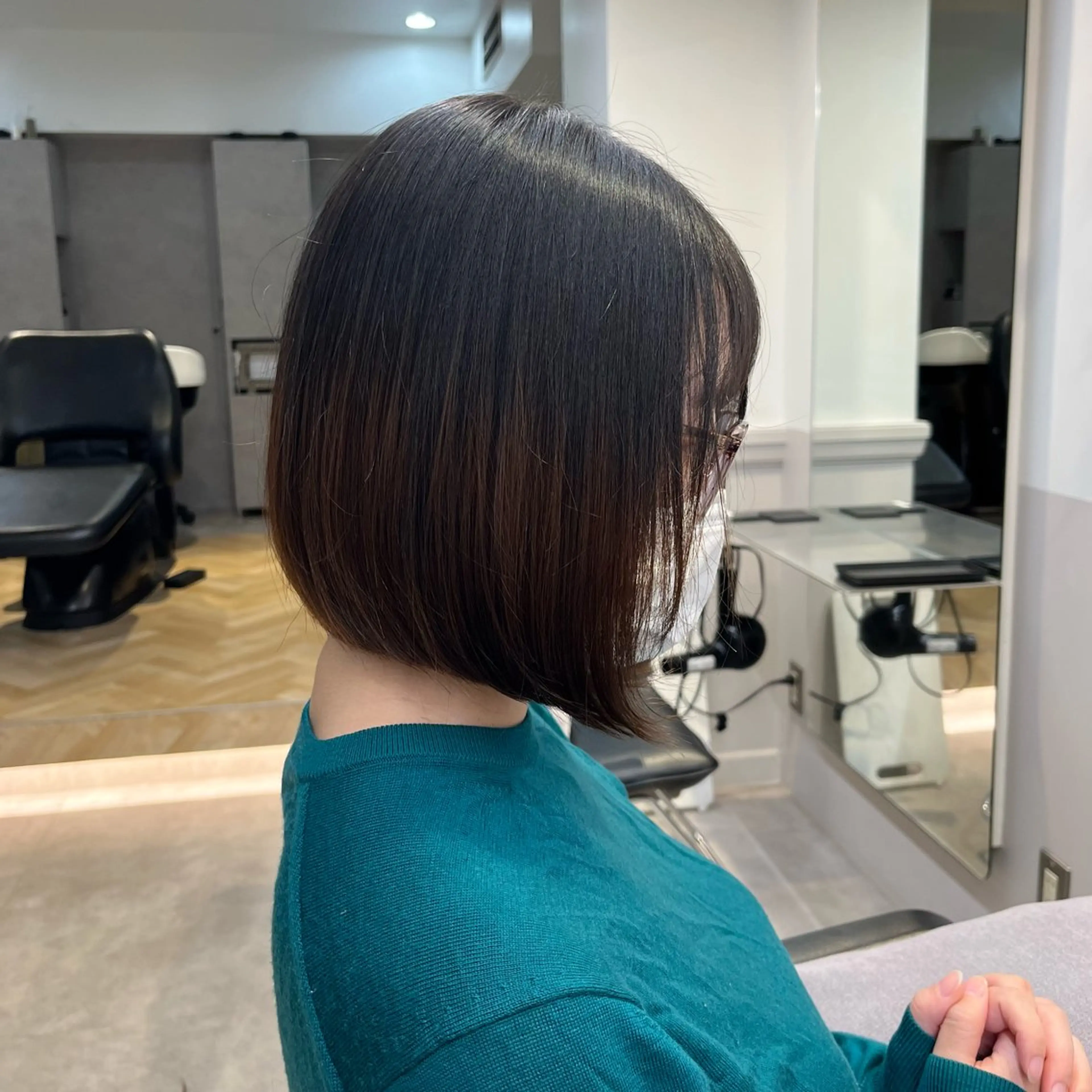 ショート 前下がりボブ ボブ マミ☁️ヘアセット /お呼ばれヘア/銀座のヘアスタイル