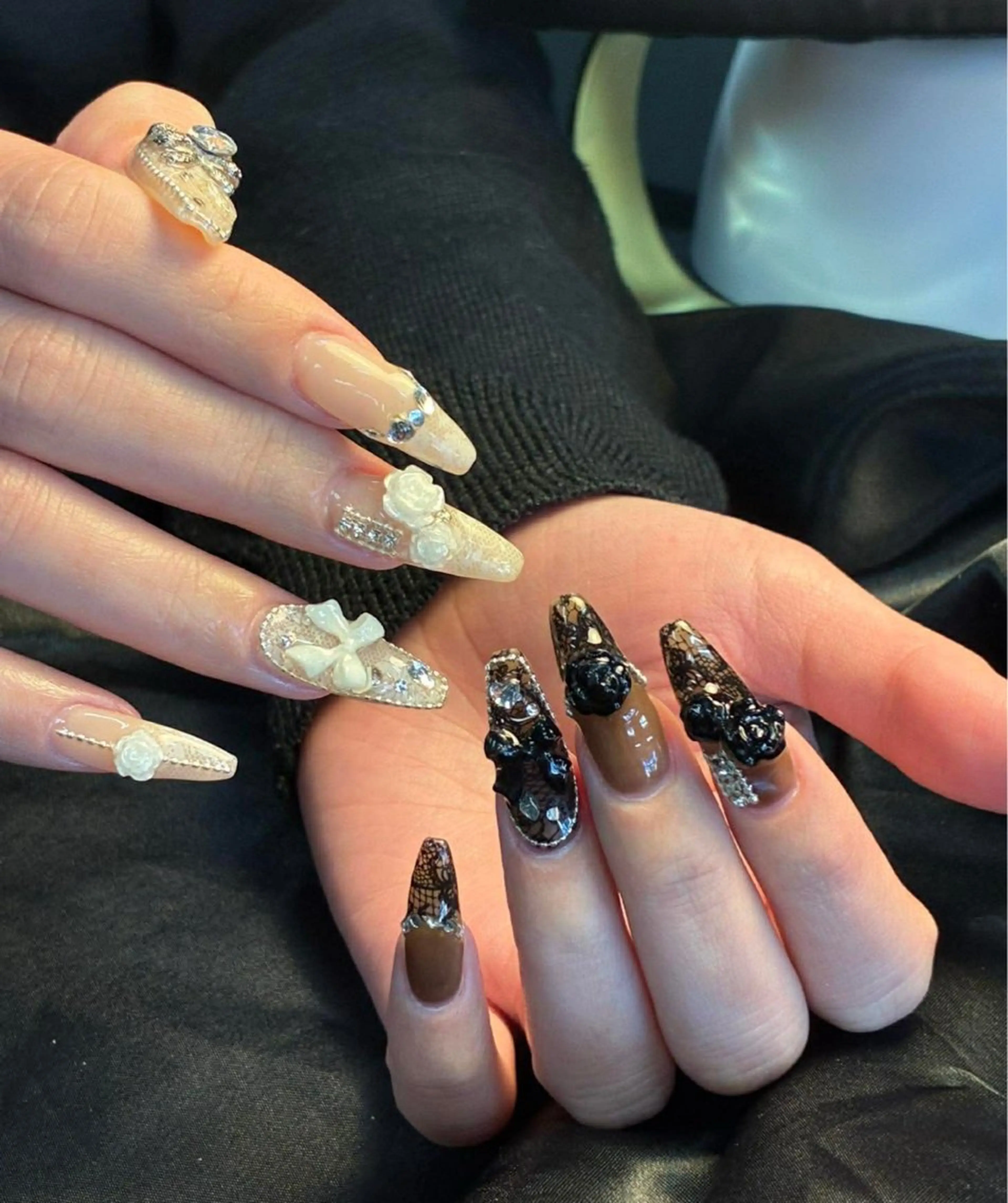 ネイル 韓国ネイル 持ち込み ニュアンスネイル ネイルチップ ハンドネイル Tini ANA.CHUOのネイルデザイン