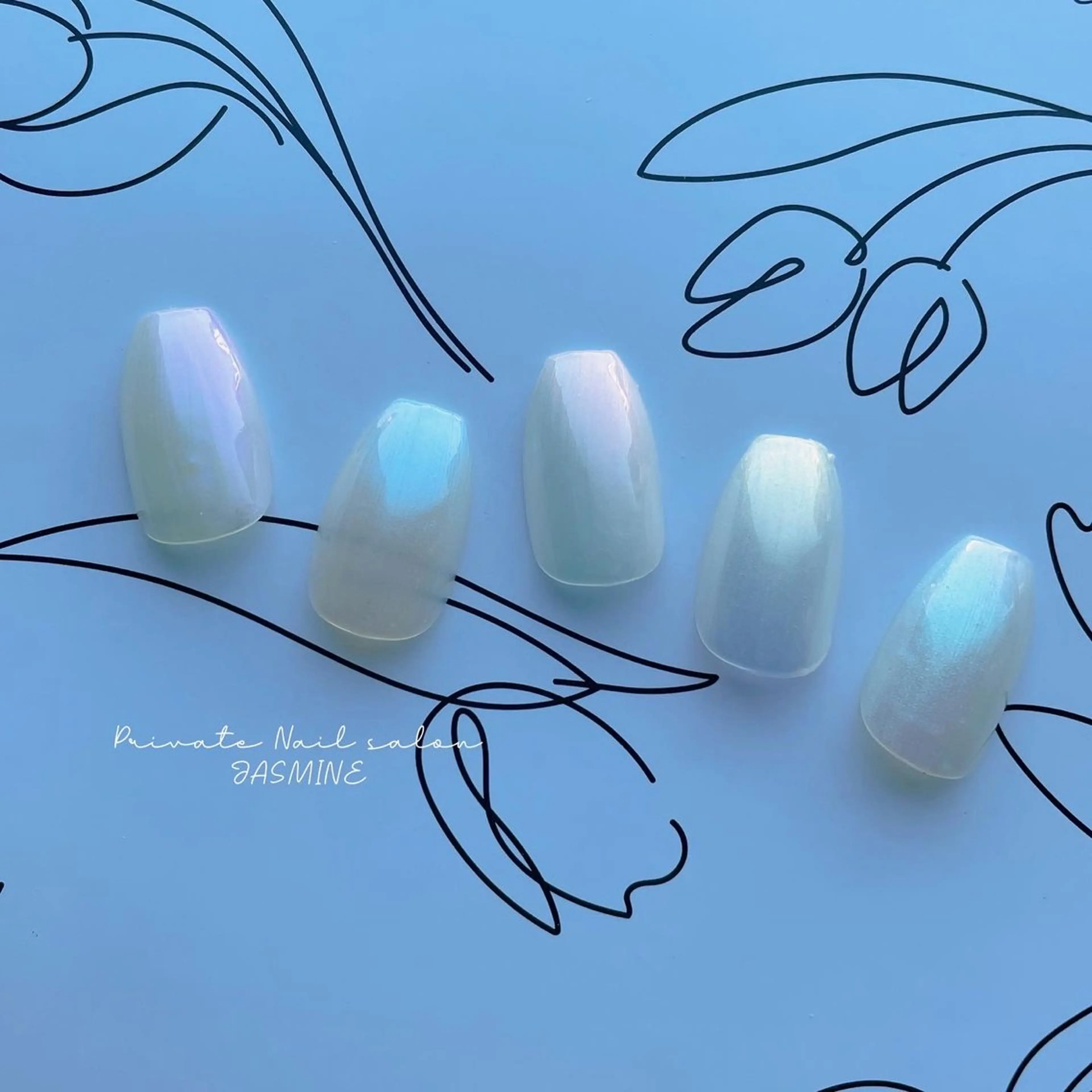 ネイル オーロラネイル Nail salon JASMINEのネイルデザイン