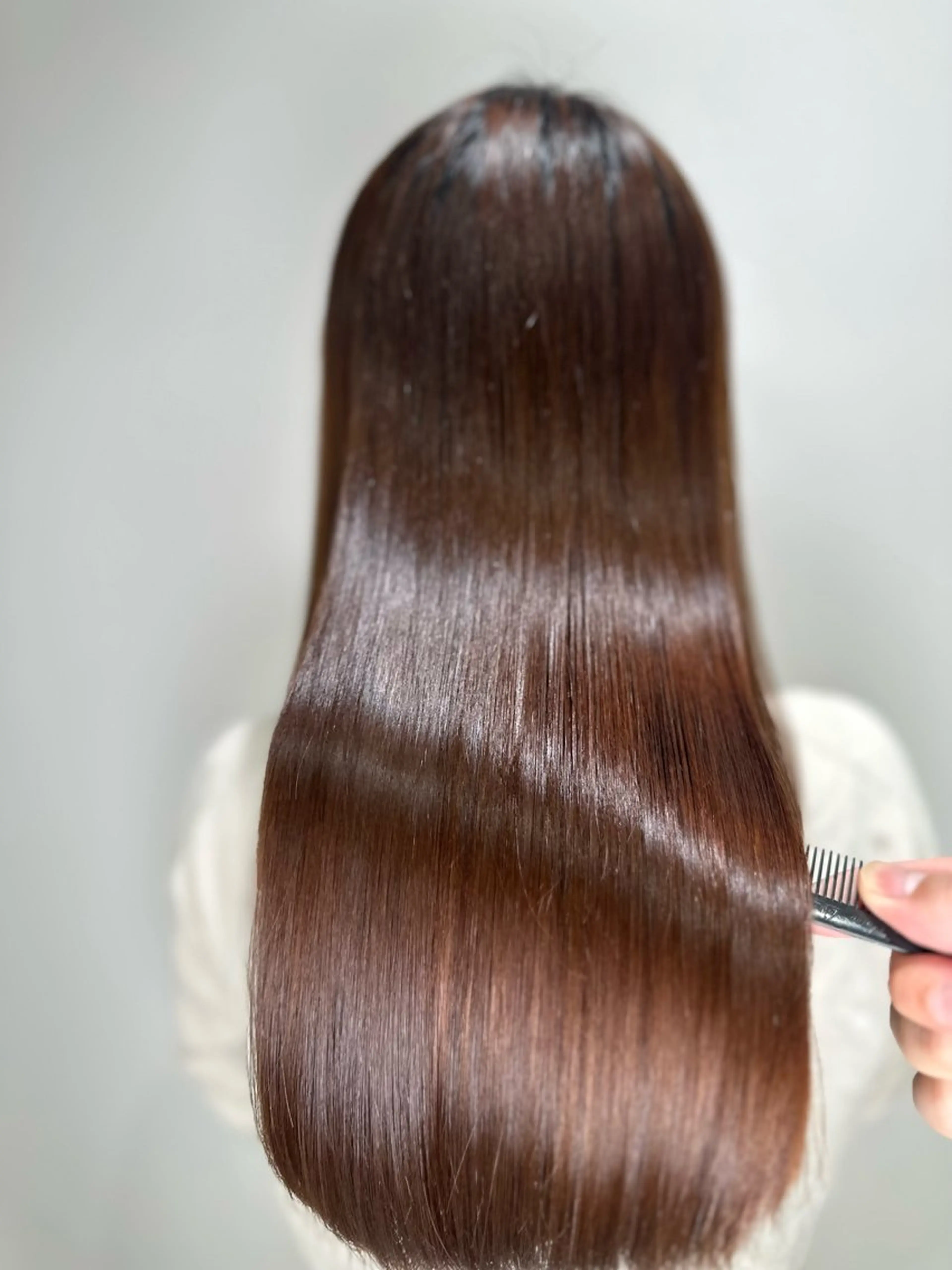 ロング パーマ 縮毛矯正 髪質改善/縮毛矯正 /ブリーチ矯正/岡部のヘアスタイル