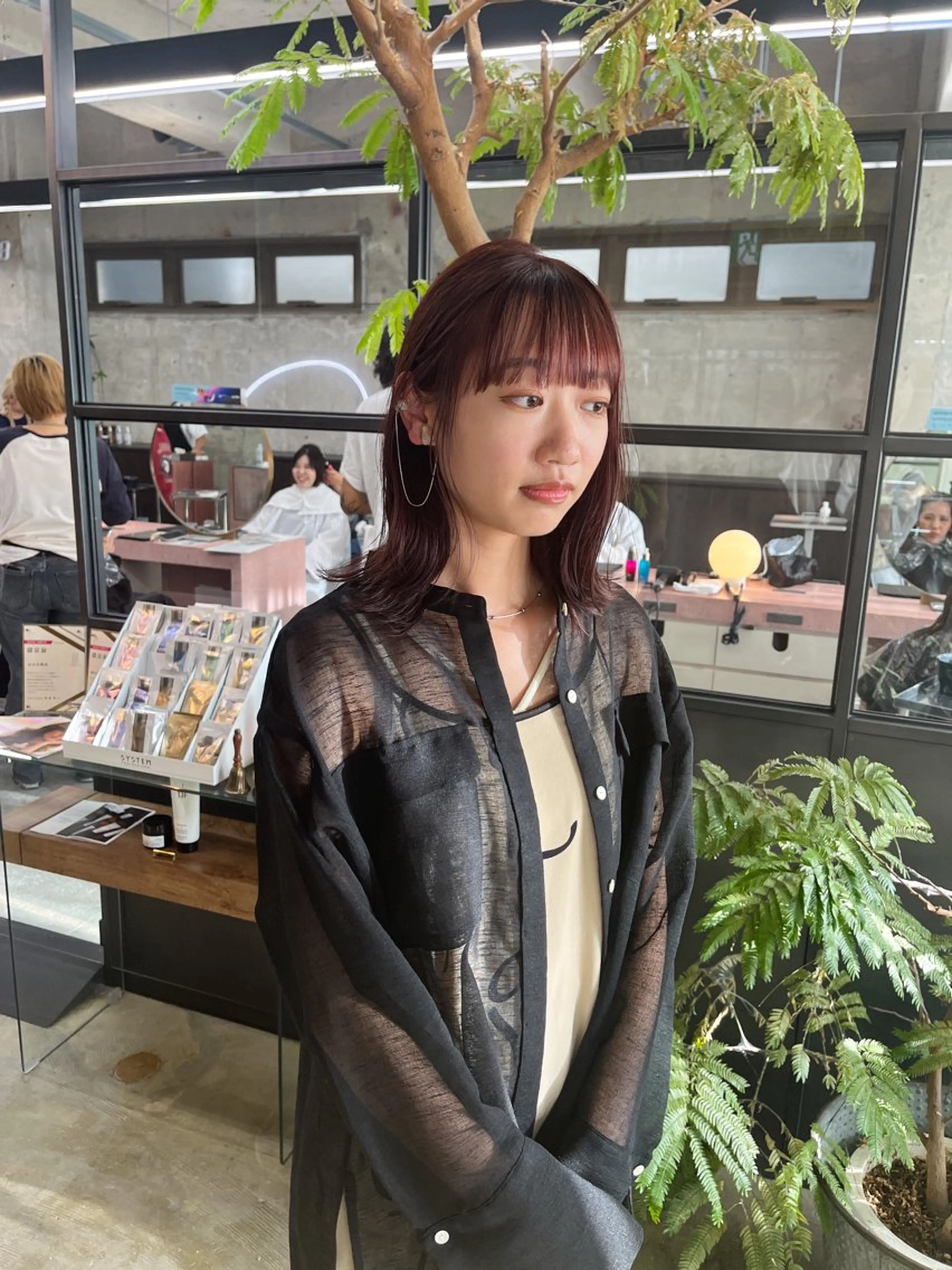 セミロング カット ヘアカラー トリートメント benji所属・名駅/ブリーチカラー /レイヤー/髪質改善のヘアスタイル