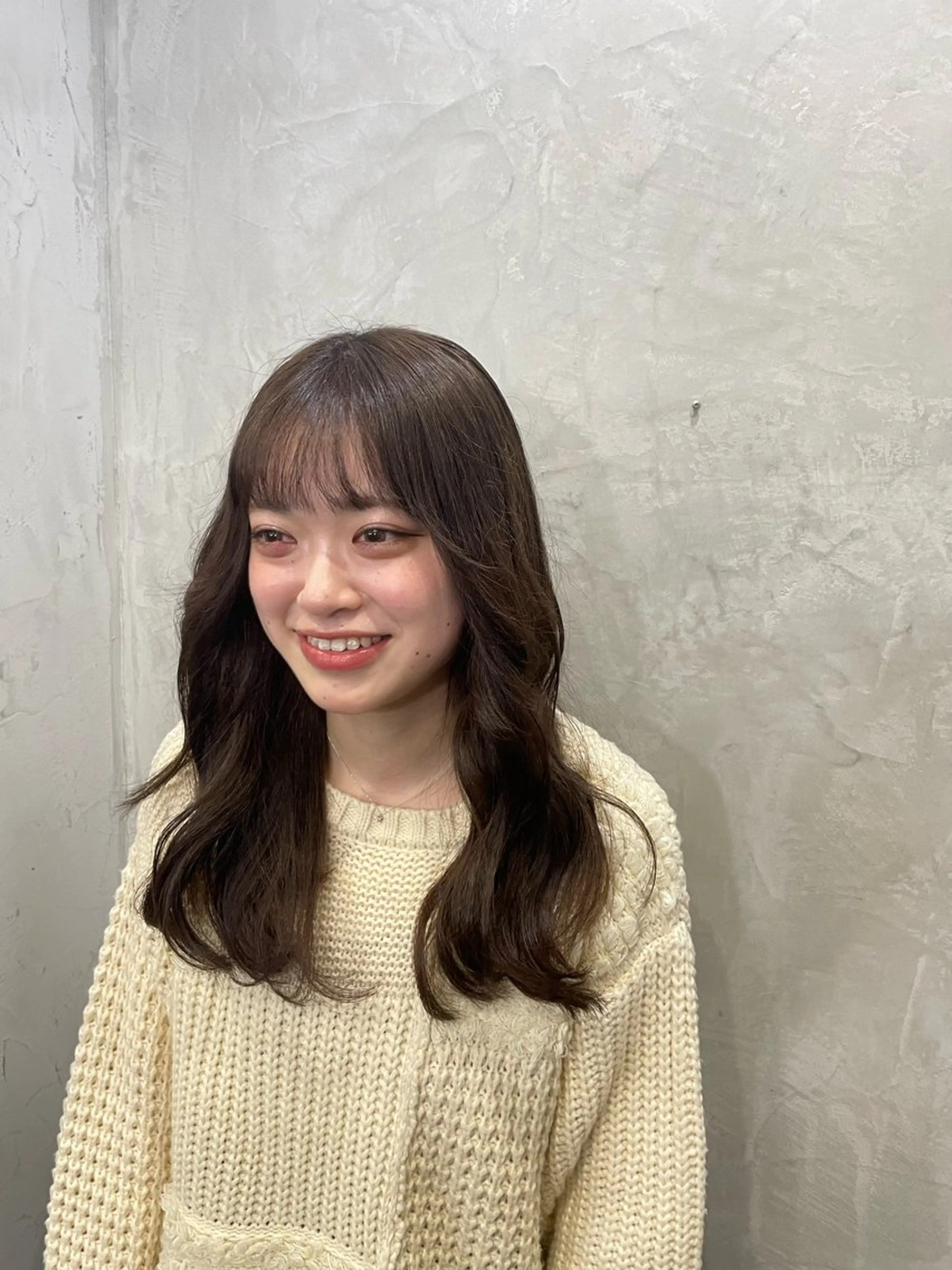 ロング カラー ブラウンカラー チョコレートブラウン ヘアカラー MaisonHALU さくらのヘアスタイル