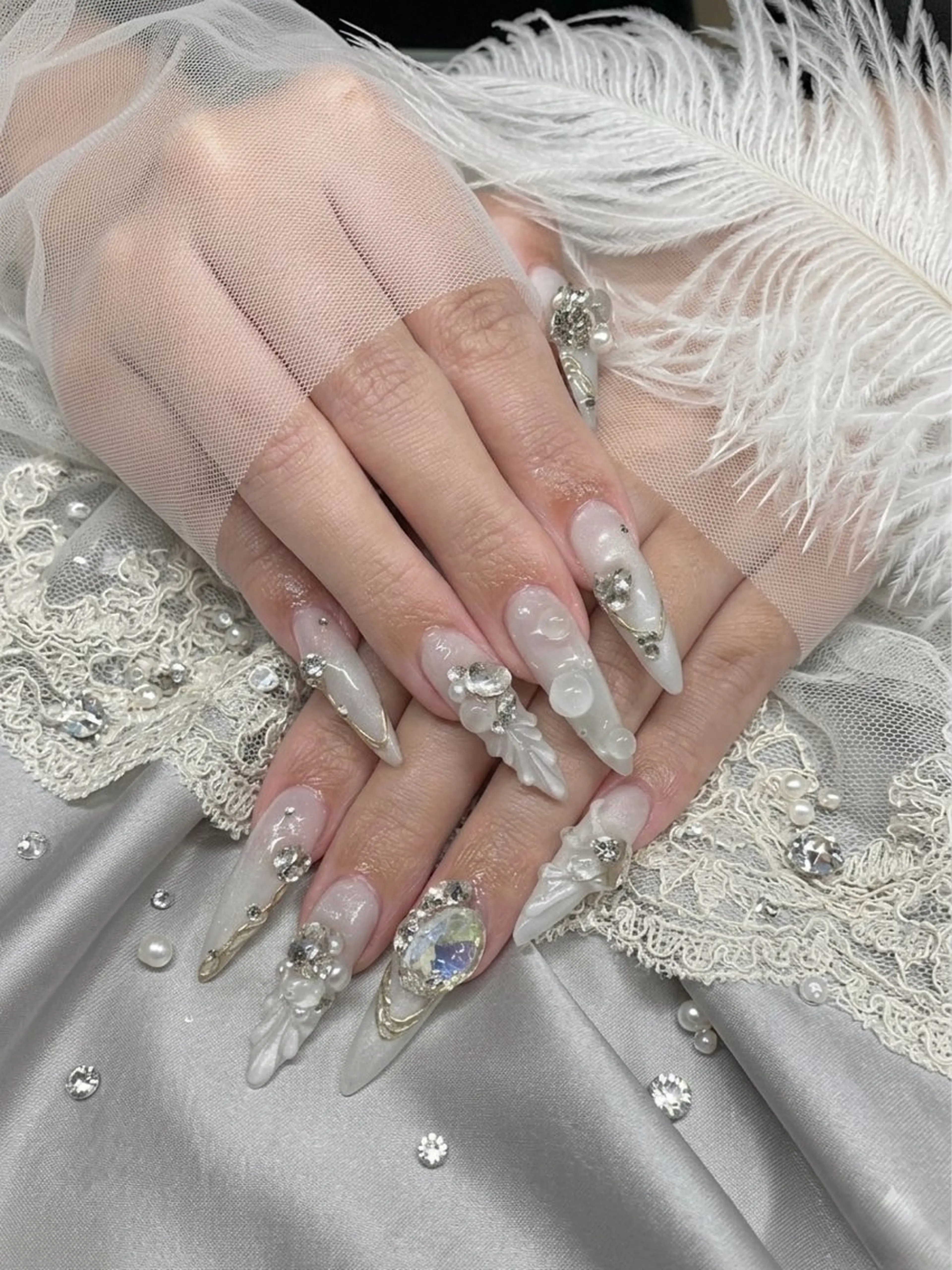 ネイル ホワイト ハンドネイル TUNEHA堂 (当日予約大歓迎)のネイルデザイン