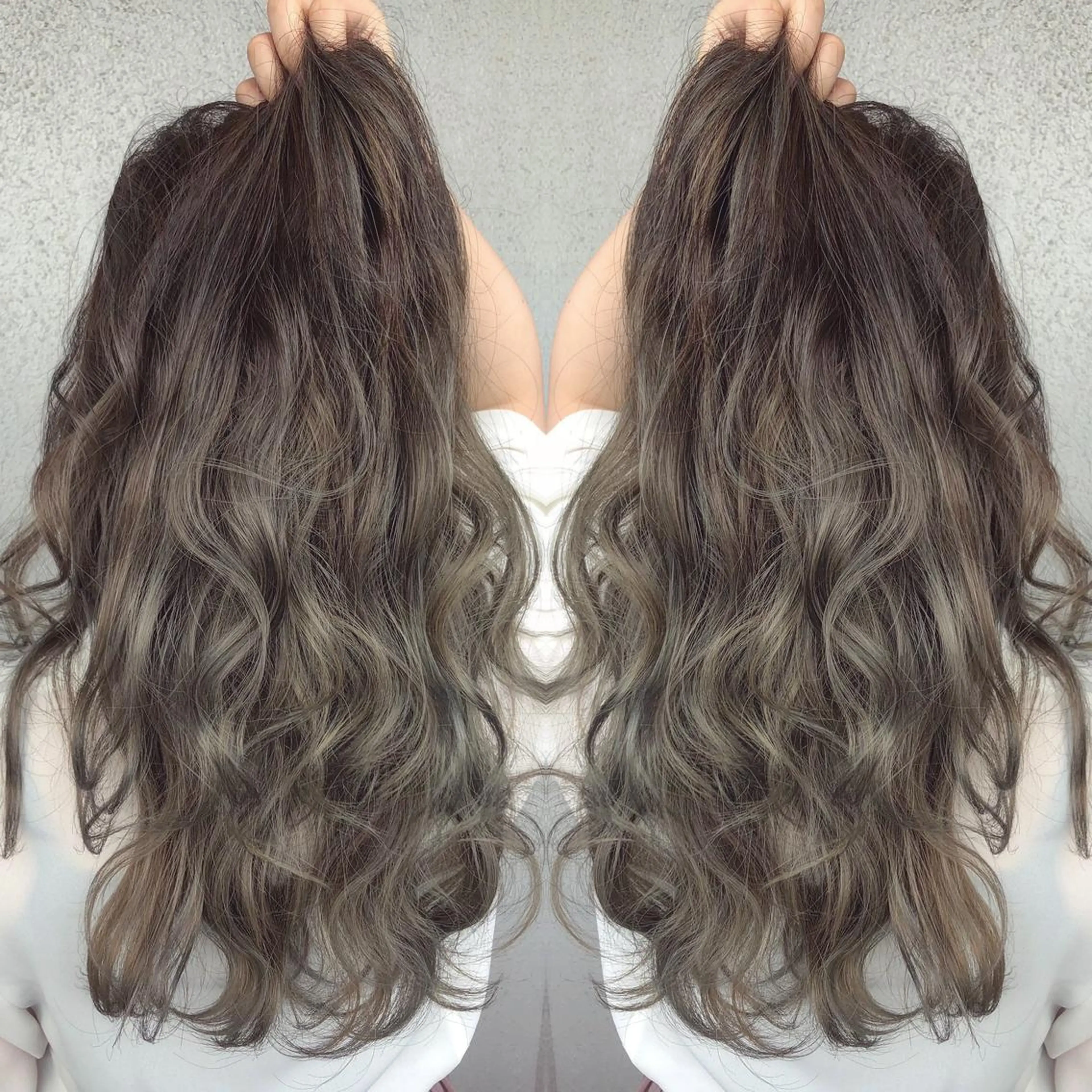 ロング カラー ブリーチ グラデーションカラー ヘアカラー Scrap Balance所属・林 あいこのヘアスタイル