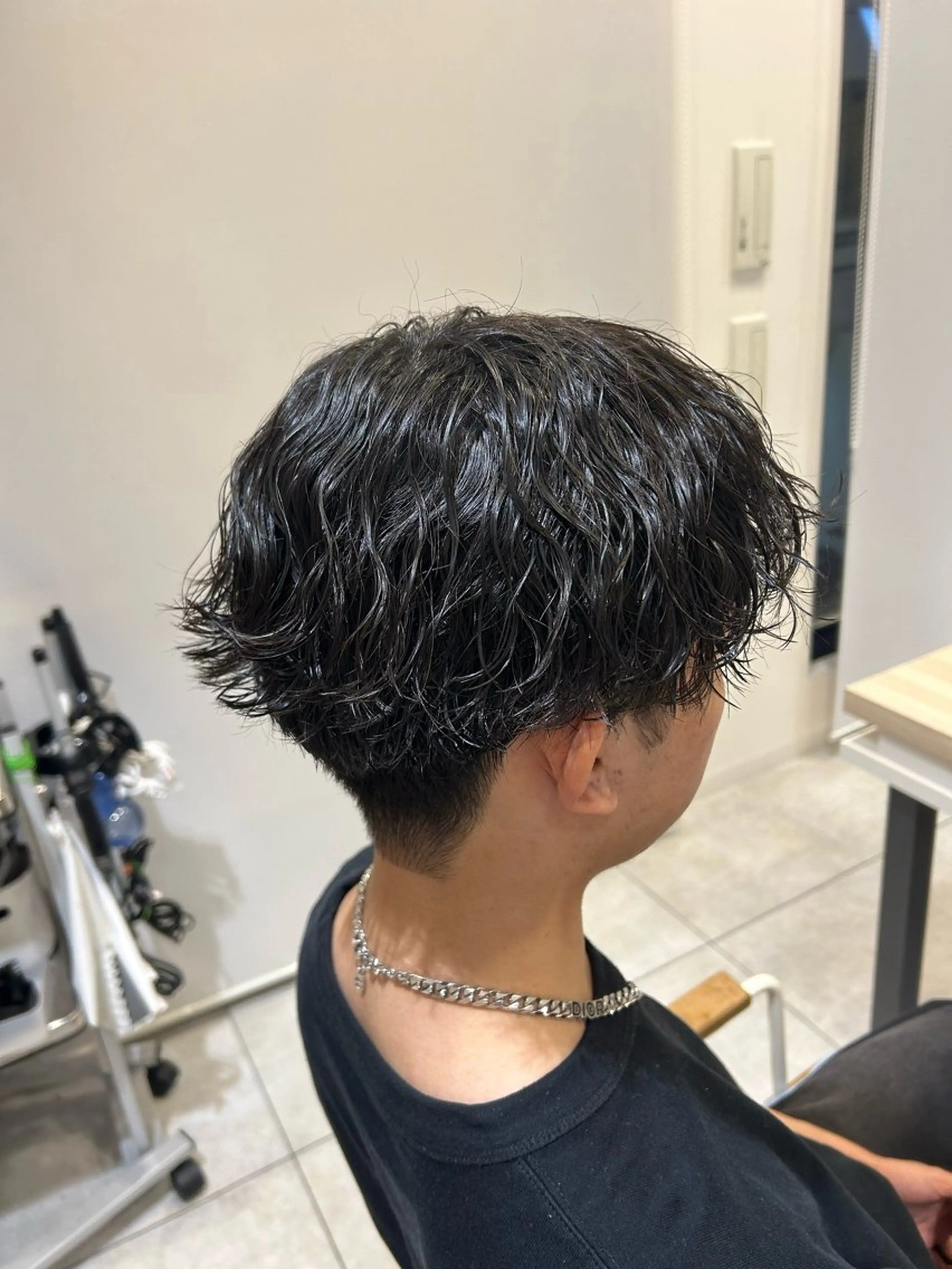 パーマ メンズ 波巻きパーマ 《.Xian》ミサキ /艶髪/メンズパーマのヘアスタイル