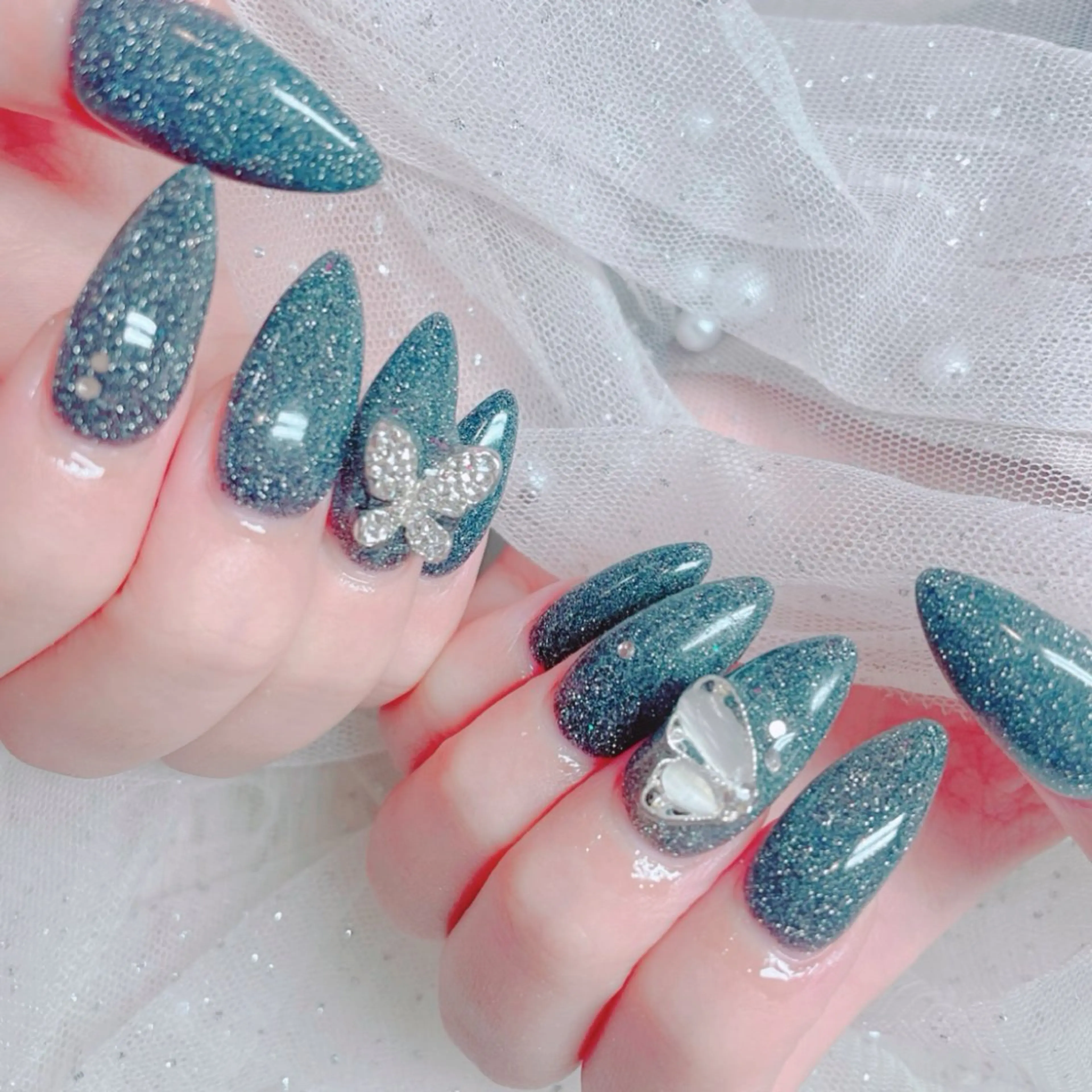 セミロング ハンドネイル Aya Nailのネイルデザイン
