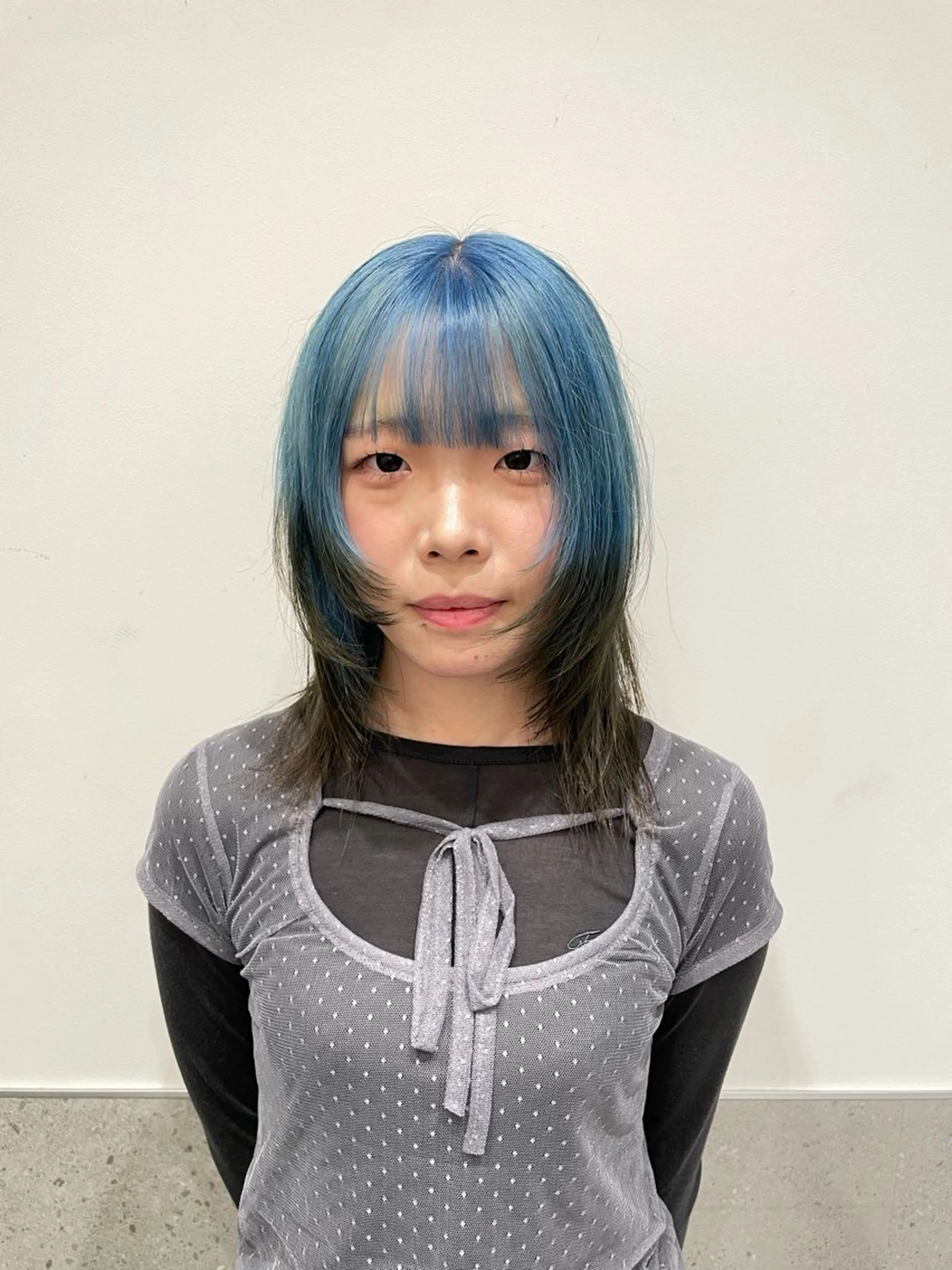 ミディアム GO TODAY SHAiRE SALON 原宿本店所属・REINA/ブリーチ /ハイトーン/原宿のヘアスタイル