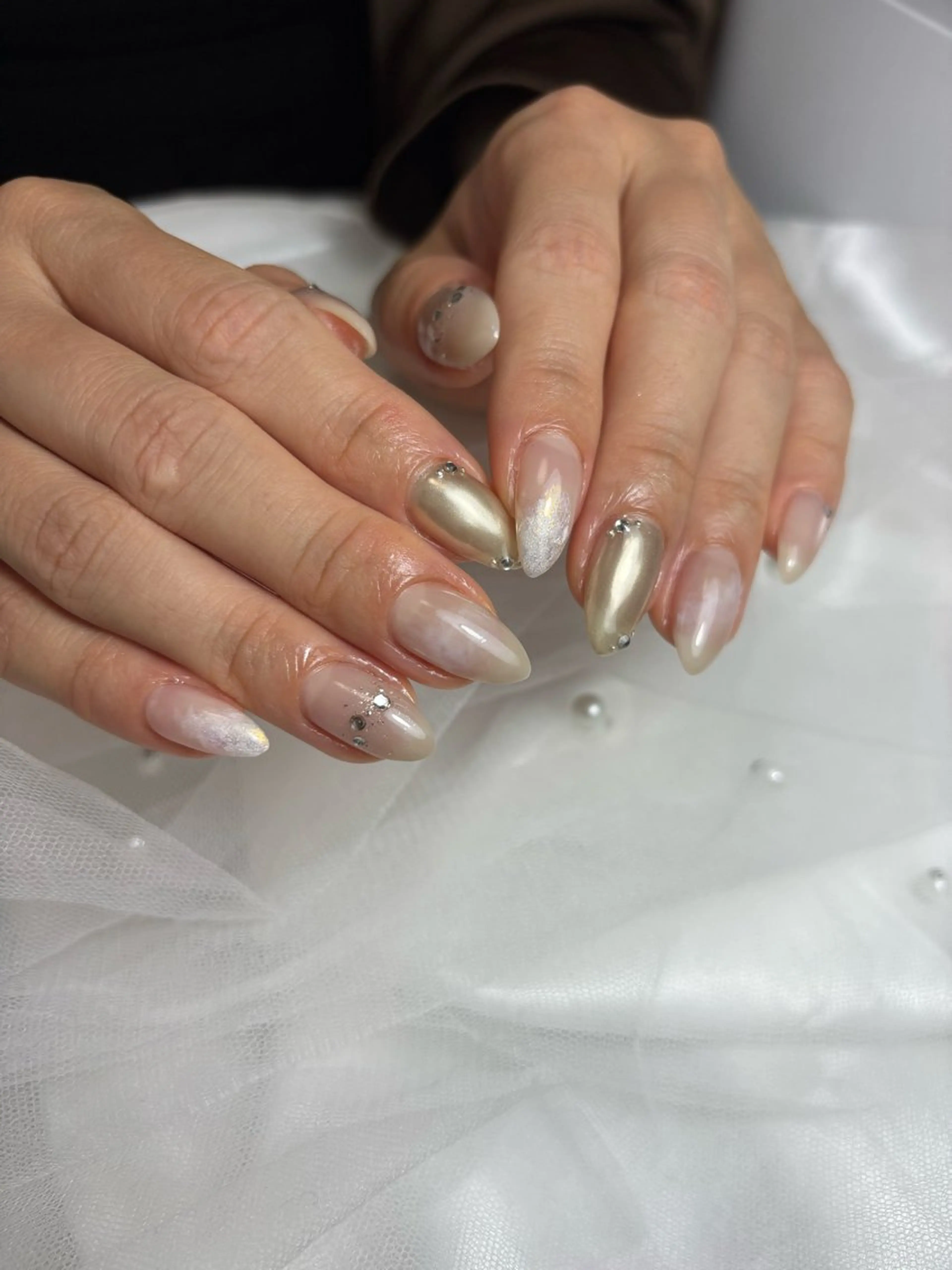 ネイル ニュアンスネイル ハンドネイル nail salon Ni-i-naのネイルデザイン