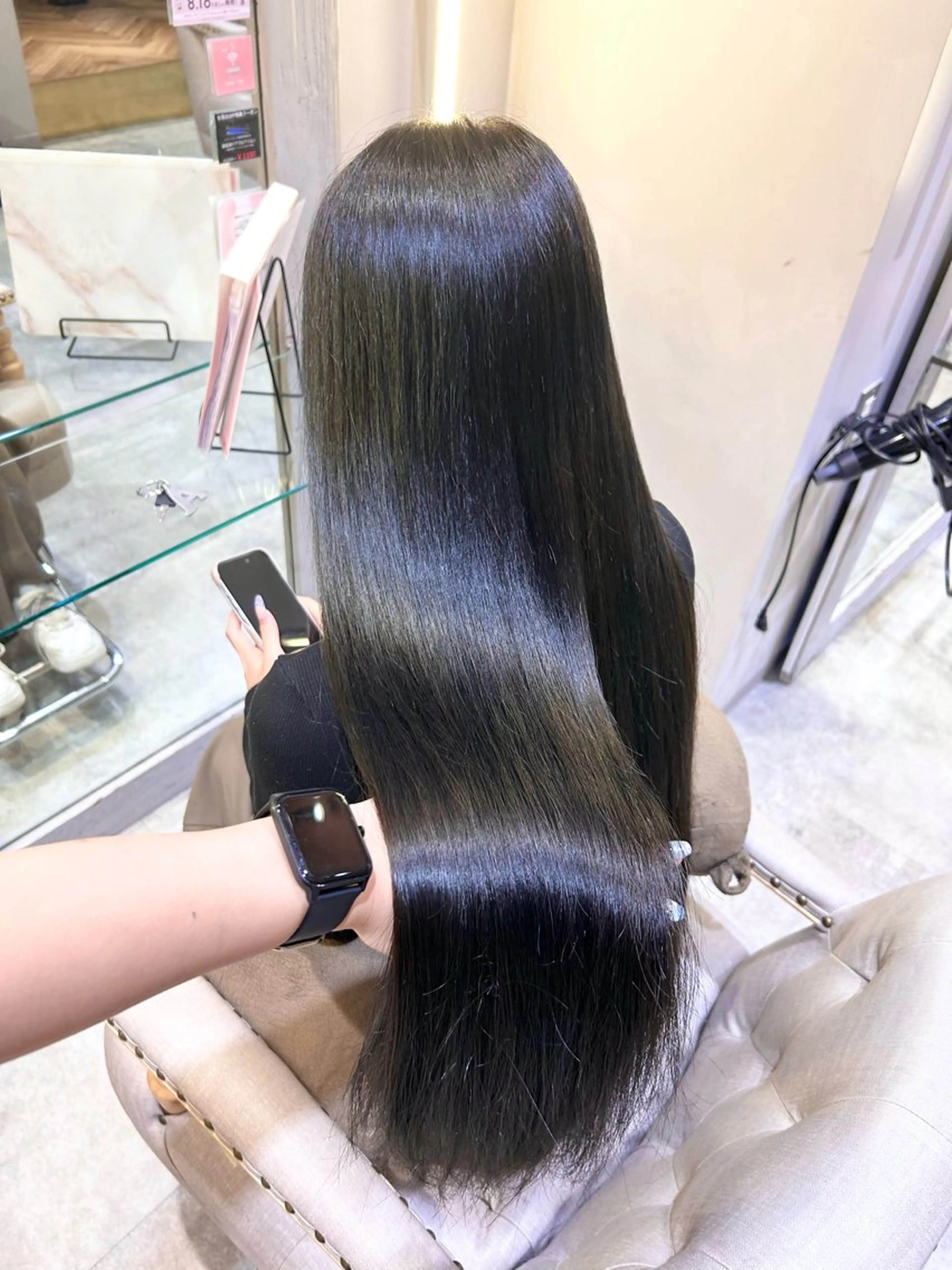 ロング カラー 透明感カラー グレージュ 🐰🎀艶髪特化 yuzuka🎀🐰のヘアスタイル