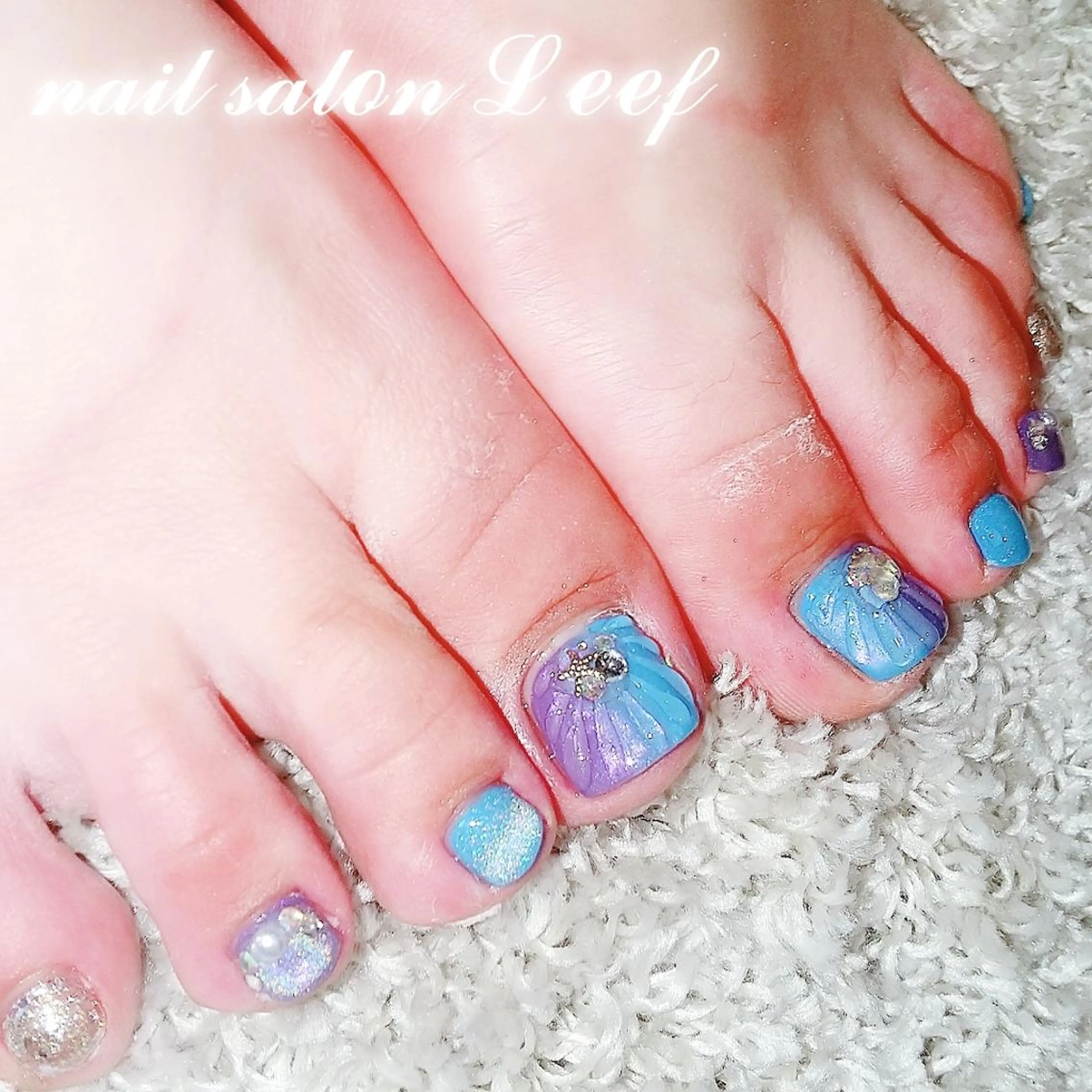 ネイル フットネイル Nail leef《リーフ》所属・kahosan 𓆉のネイルデザイン