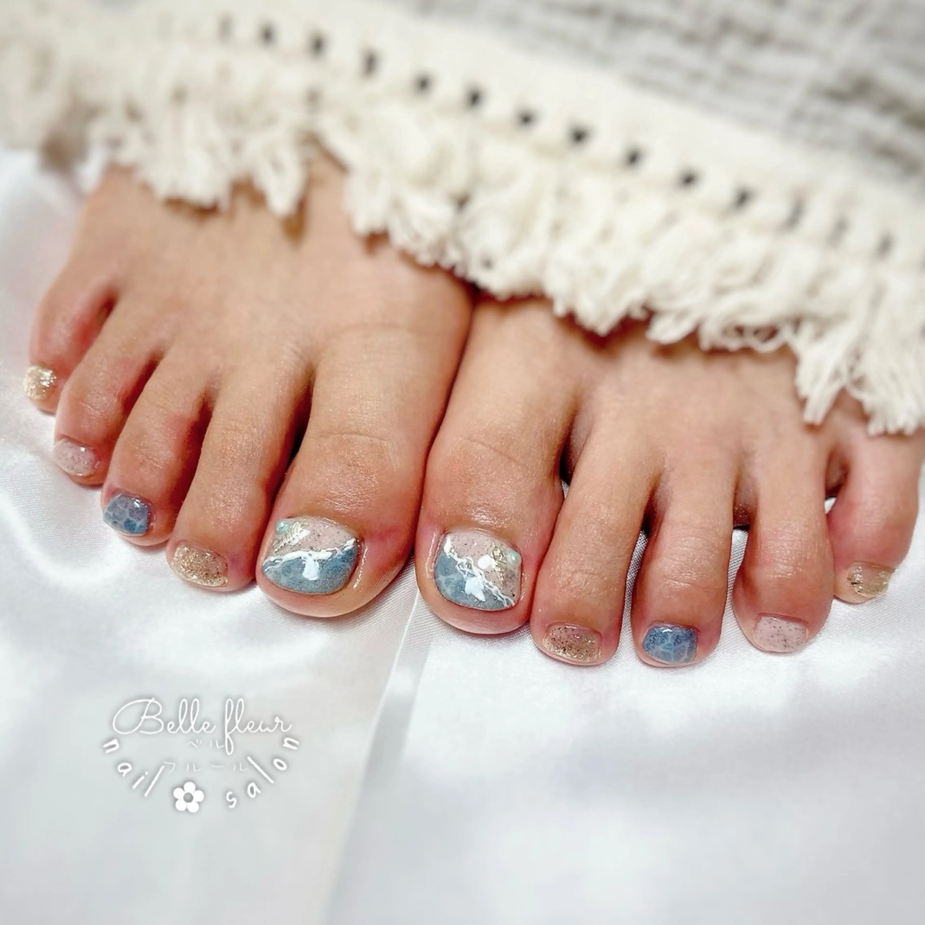 ネイル 夏ネイル ﾈｲﾙｻﾛﾝ Bellefleurのネイルデザイン