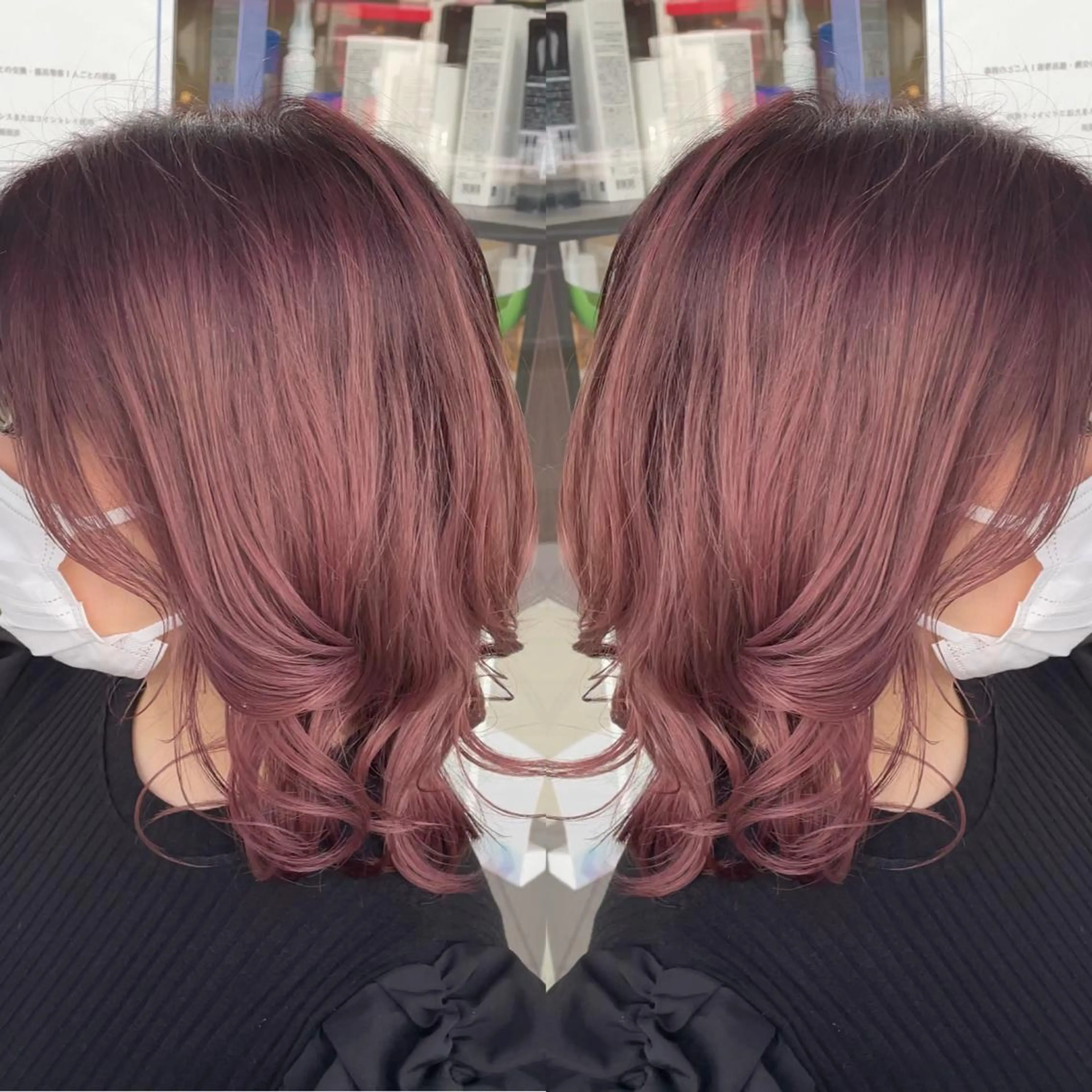 ロング カラー 縮毛/レイヤー 韓国/橋口のヘアスタイル