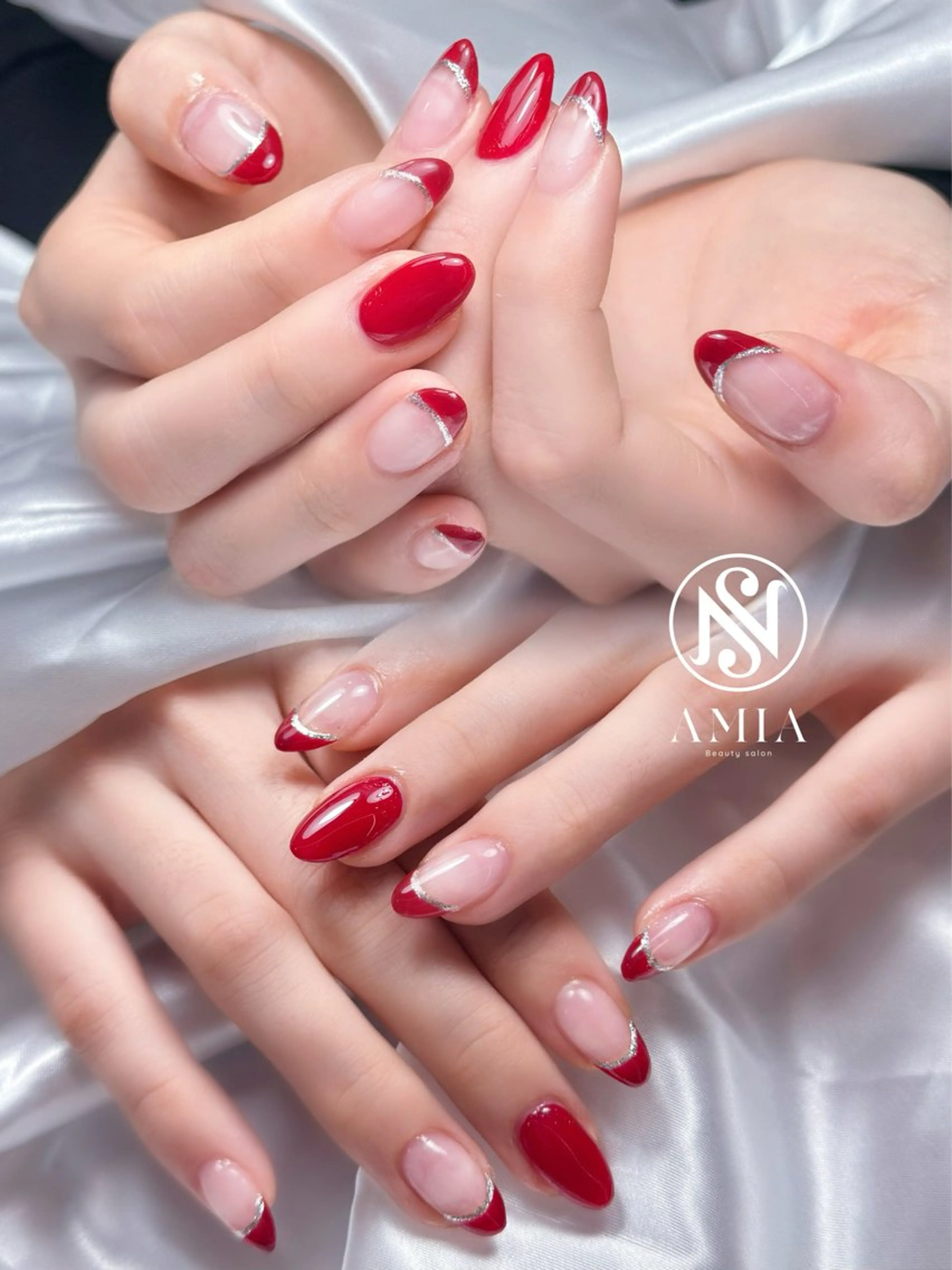 [ハンド] フレンチ、グラデーションの写真