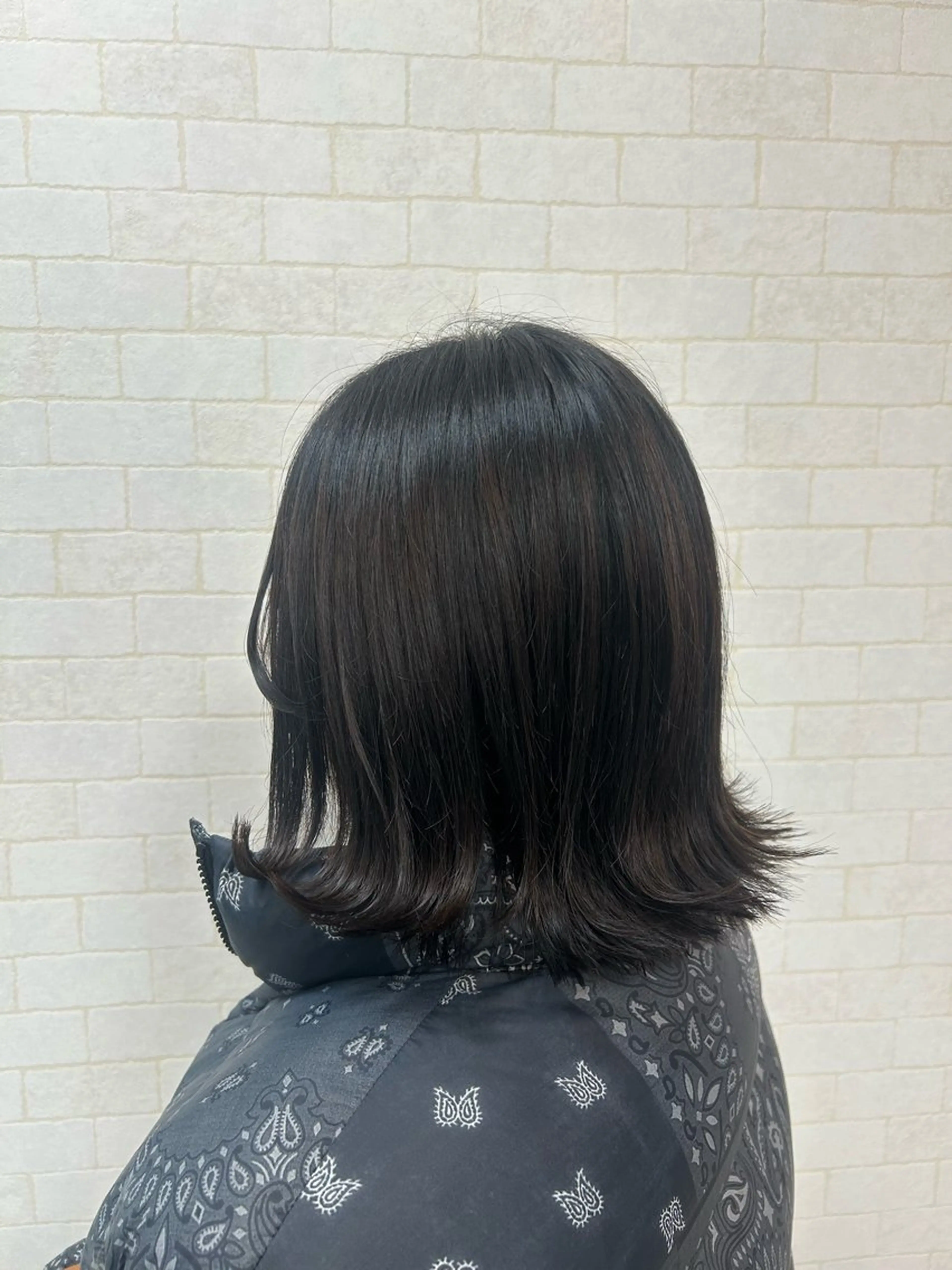 ミディアム ボブ 外ハネヘア カット 瀧 葉月のマツエク・マツパデザイン