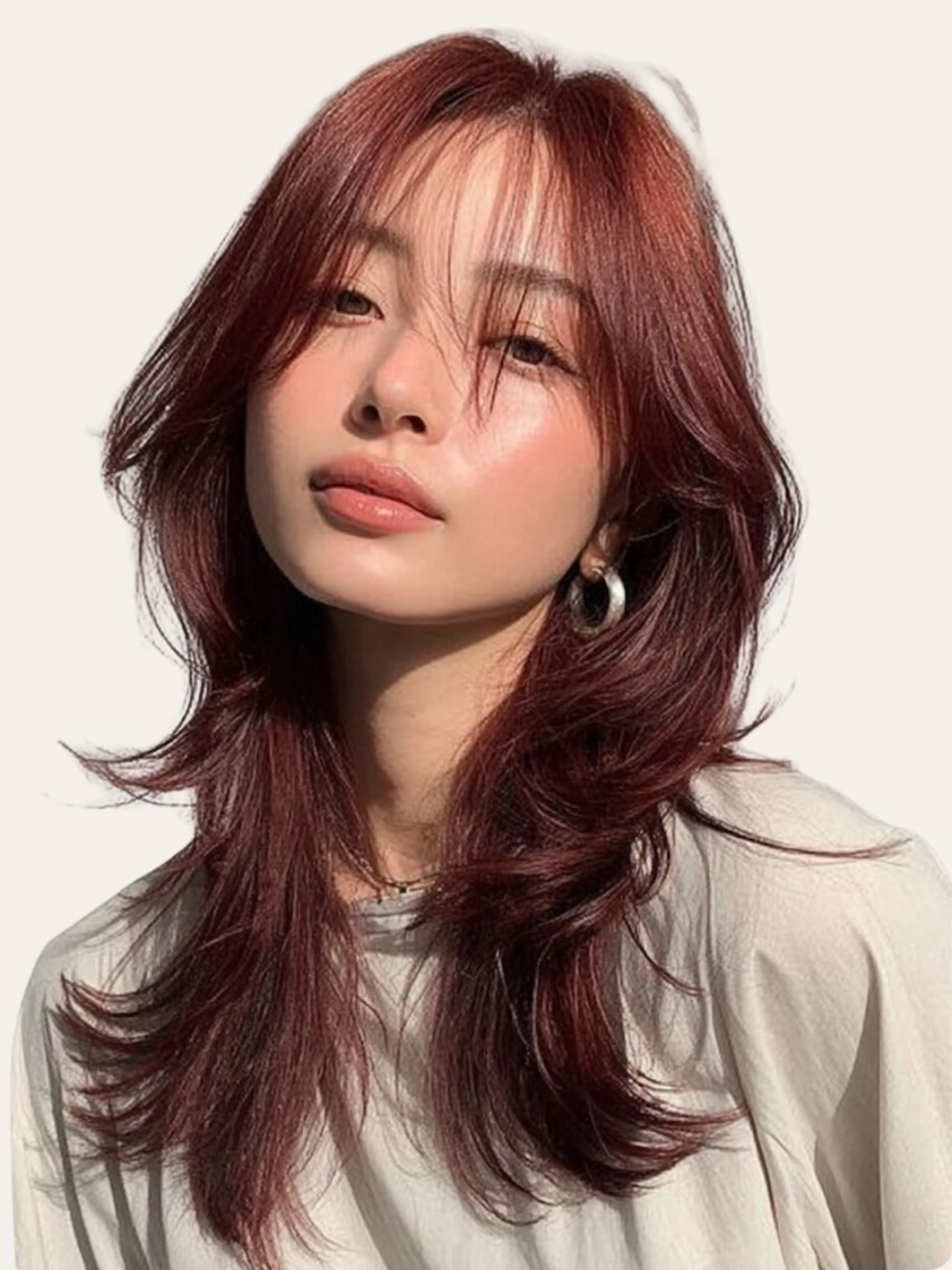 セミロング カット ヘアカラー トリートメント ニワ/レイヤーカット /透明感カラー💎のヘアスタイル