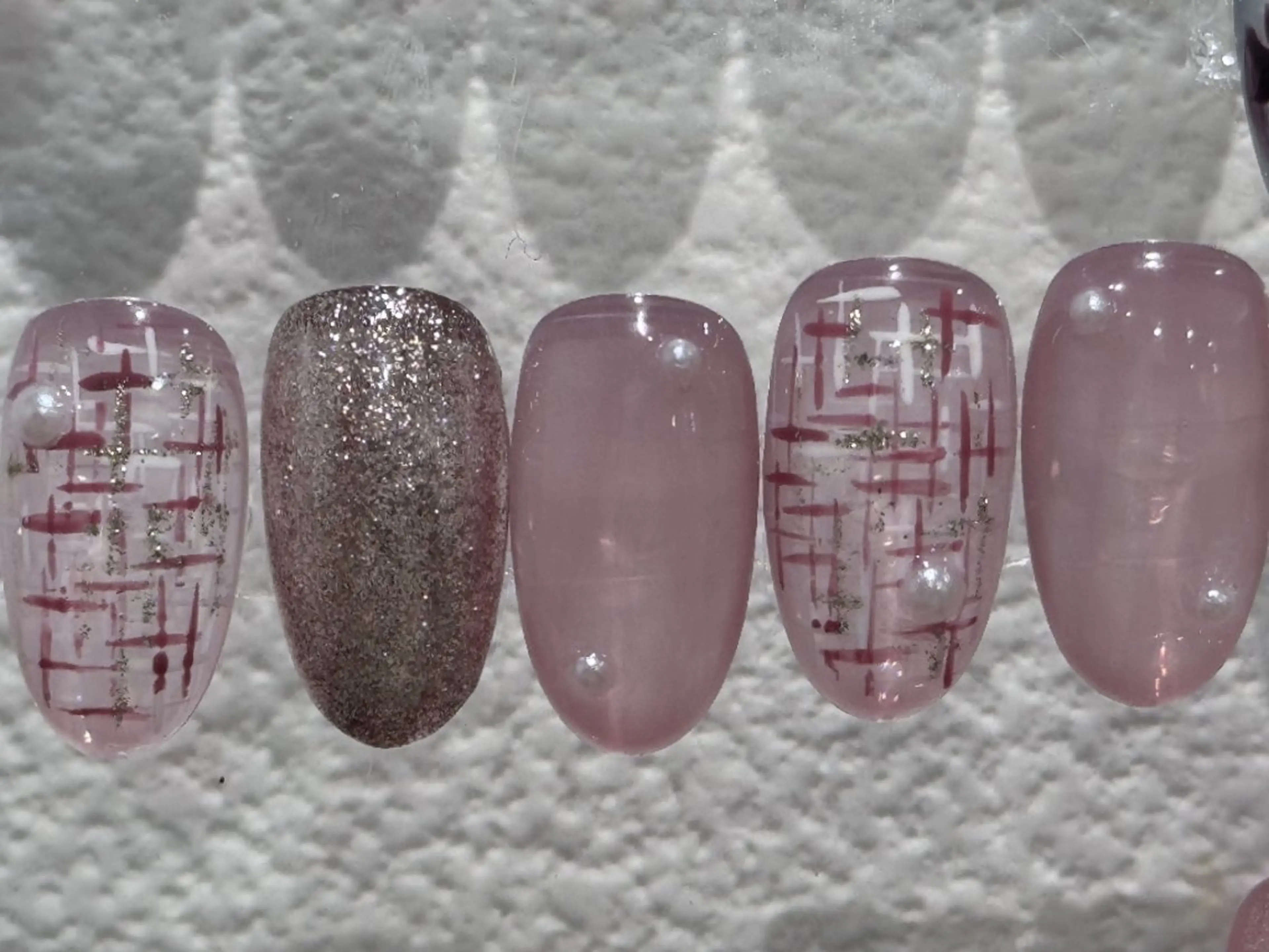 ネイル ツイードネイル ハンドネイル VELORA NAIL SALON所属・VELORA AIMI のネイルデザイン