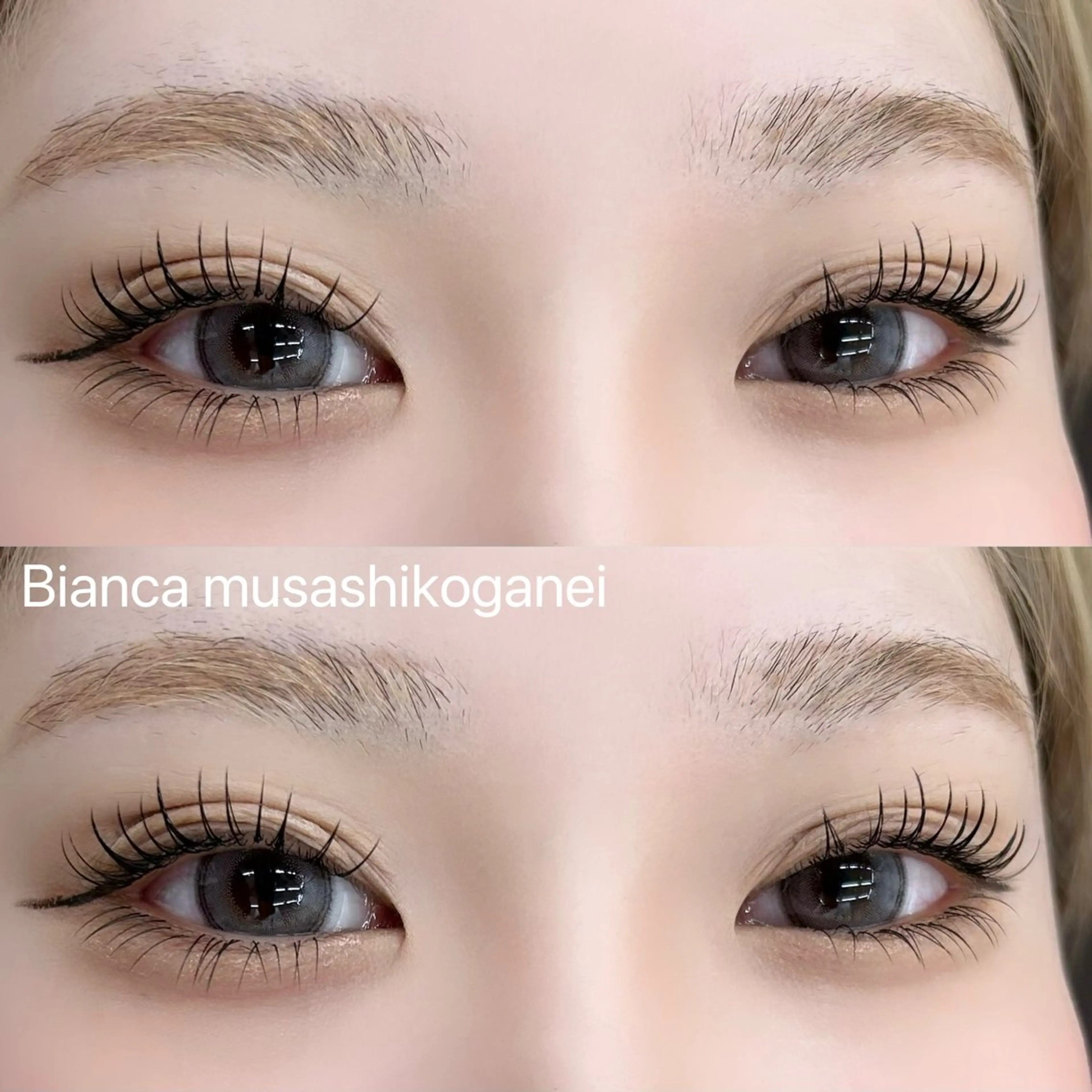 🏳️‍⚧️フラットラッシュ上下振り分け160本🏳️‍⚧️(オフなし・付け足し可)マツエク【武蔵小金井】🕚120分の写真