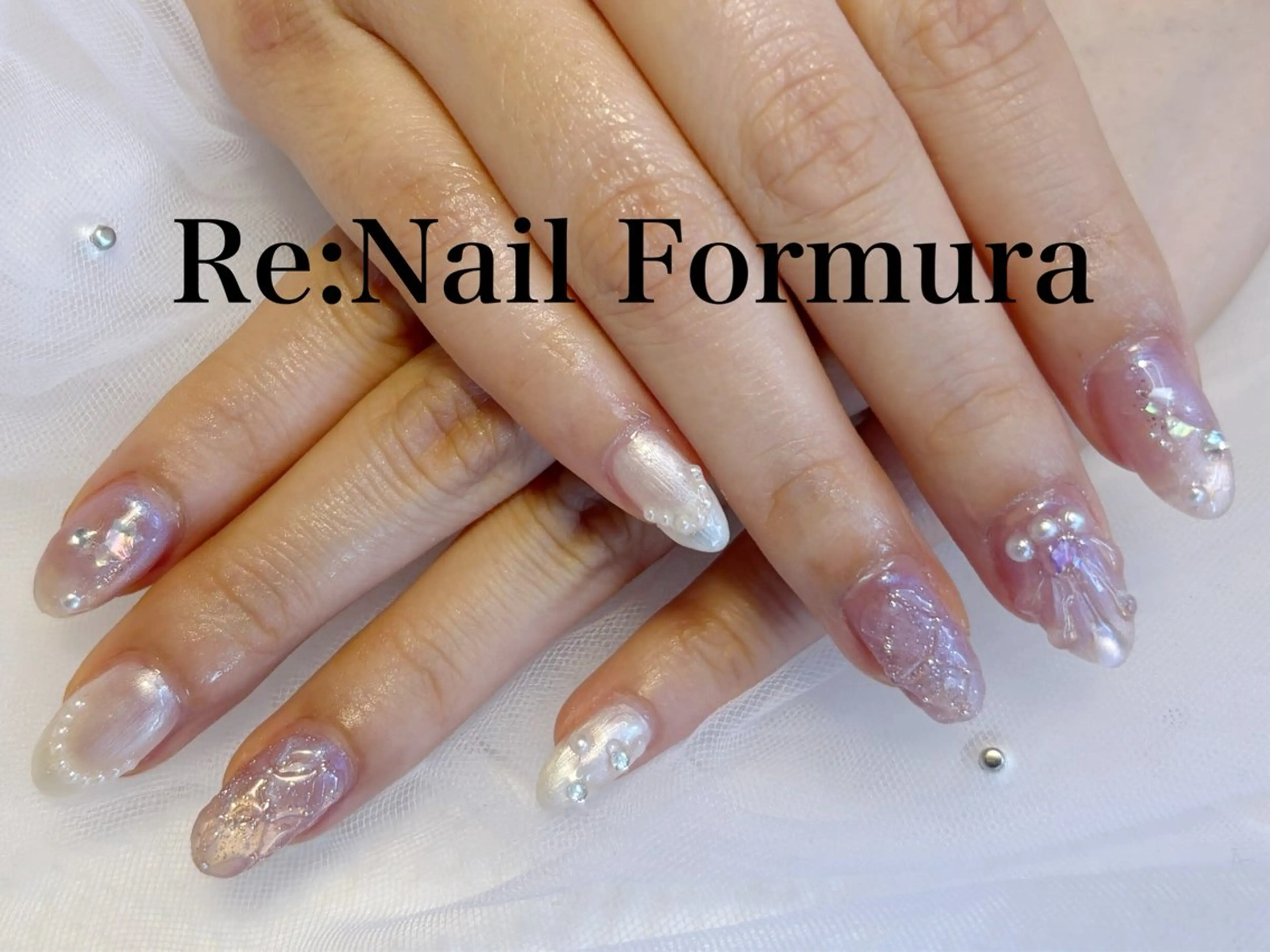 ミディアム ハンドネイル Re:Nail Formula所属・kido chieのネイルデザイン