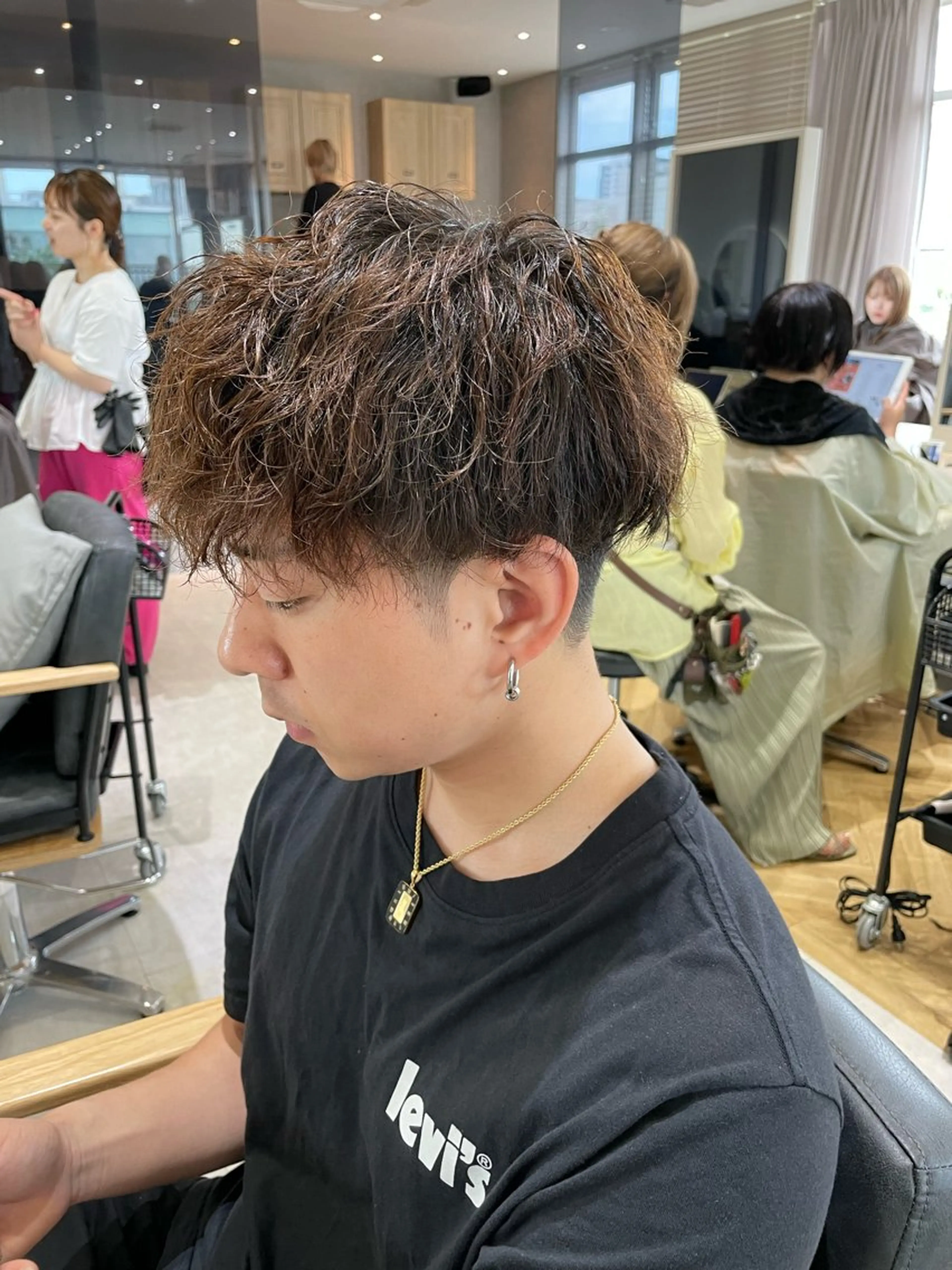 パーマ メンズ Tink　天神店所属・今村賢治/メンズ/ レイヤー✨艶カラーのヘアスタイル