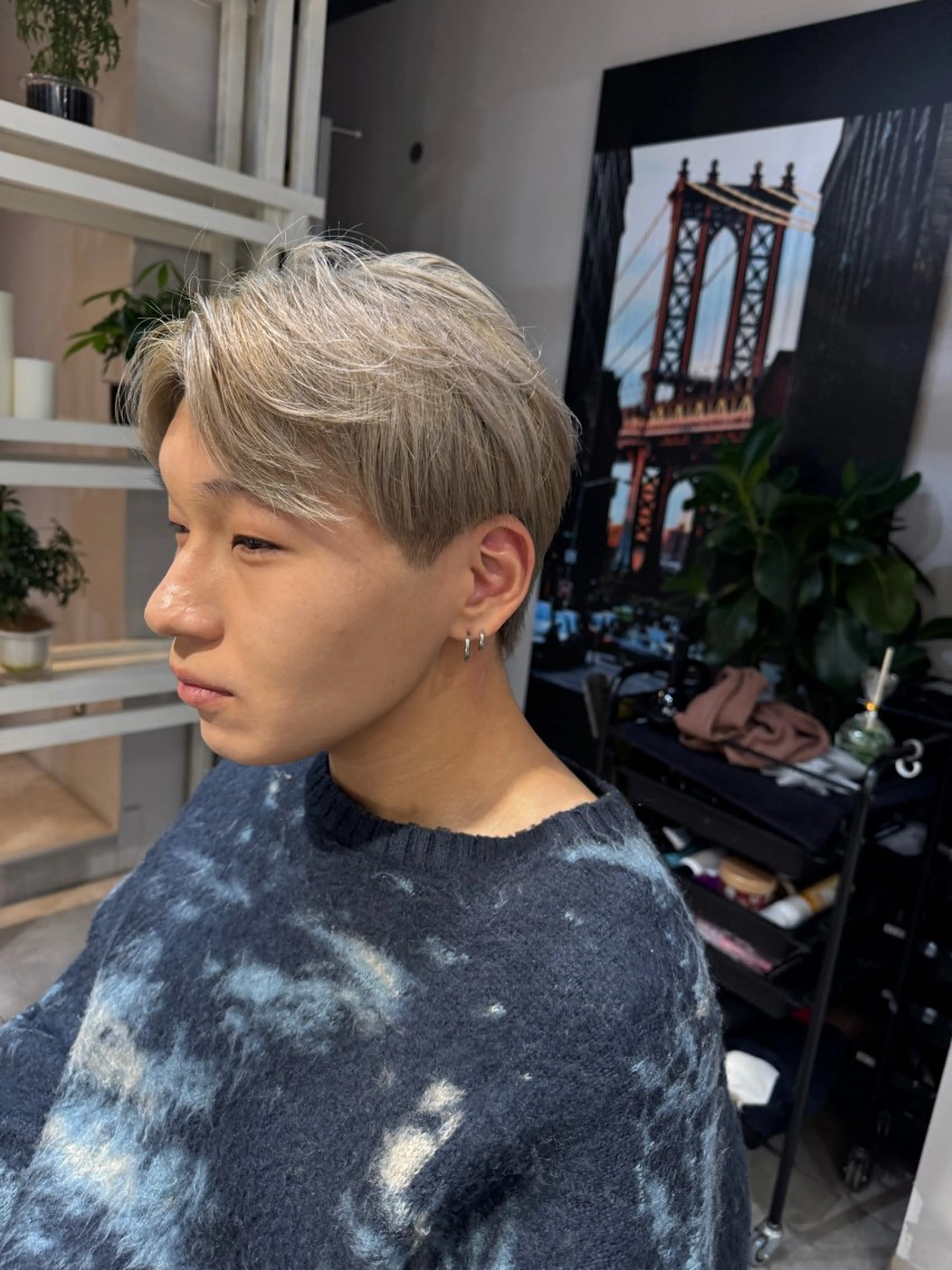 ショート カラー メンズ シルバー ヘアカラー トリートメント Dxxxx III所属・女性目線の大人 メンズ*Ayakaのヘアスタイル