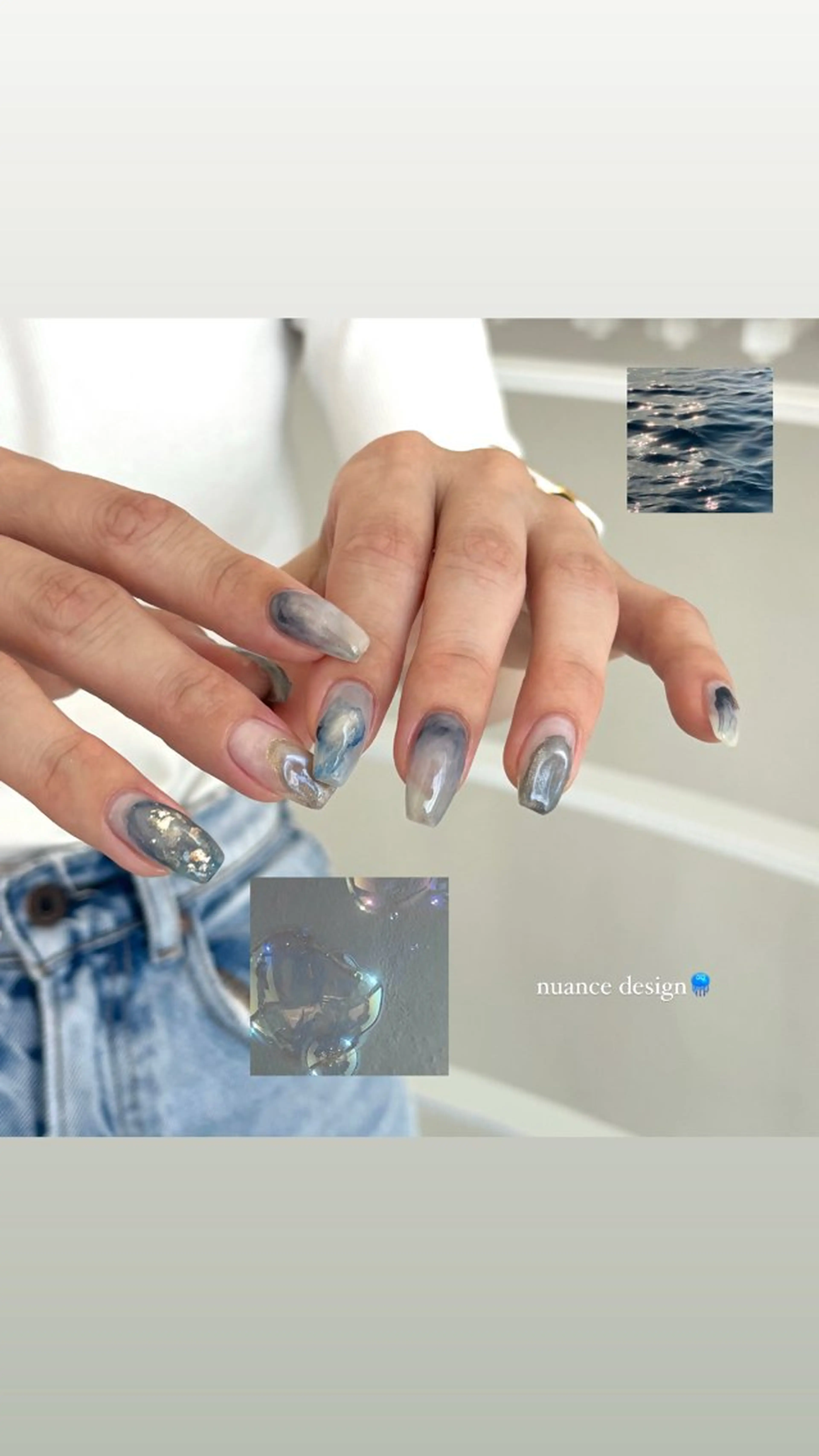 ネイル ニュアンスネイル ハンドネイル Maede Kanaのネイルデザイン