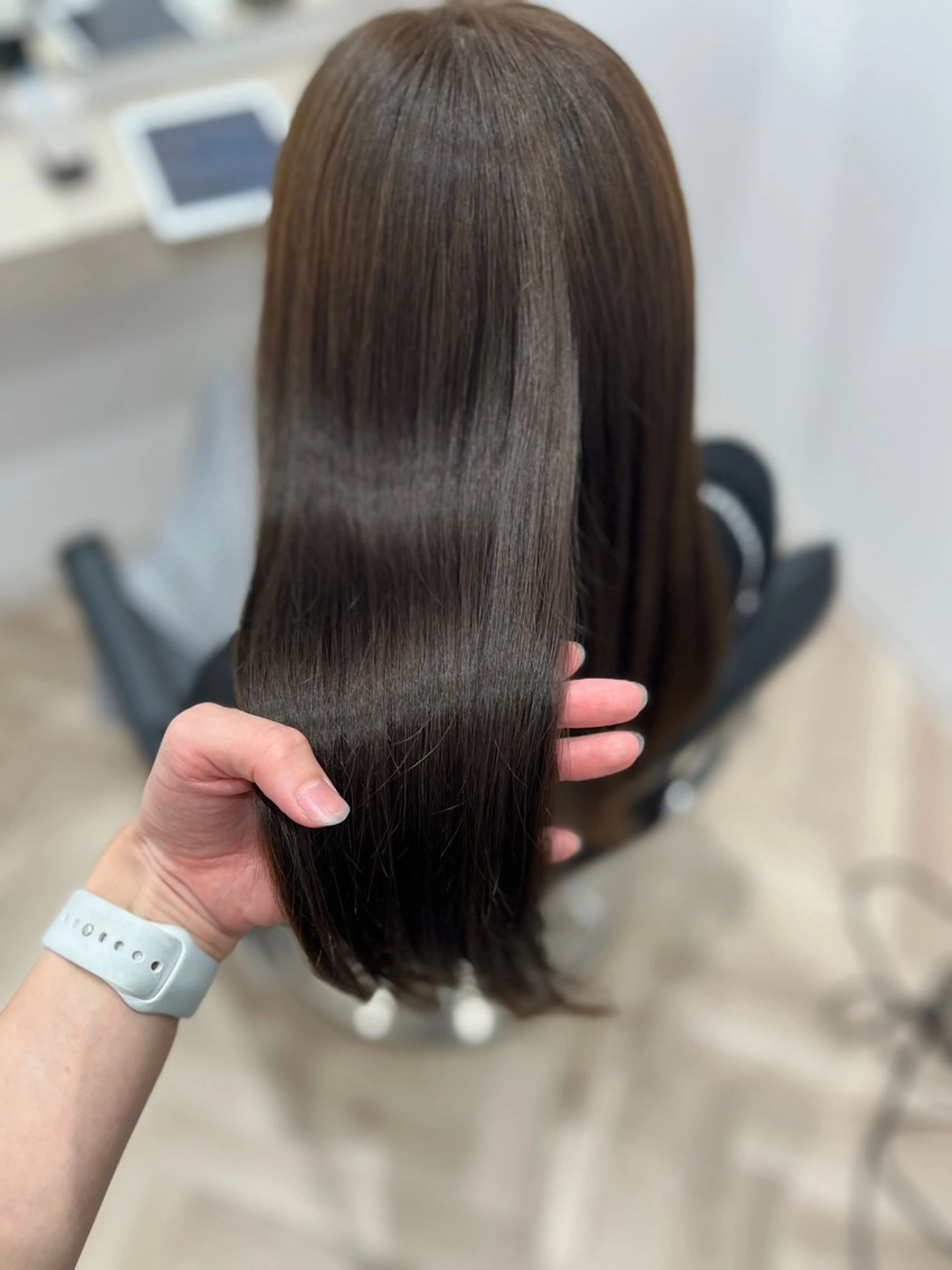 セミロング カラー ブラウンカラー ナチュラルブラウン カット ヘアカラー トリートメント 🫧ぷる艶カラー🫧 Yuubi🦩のヘアスタイル