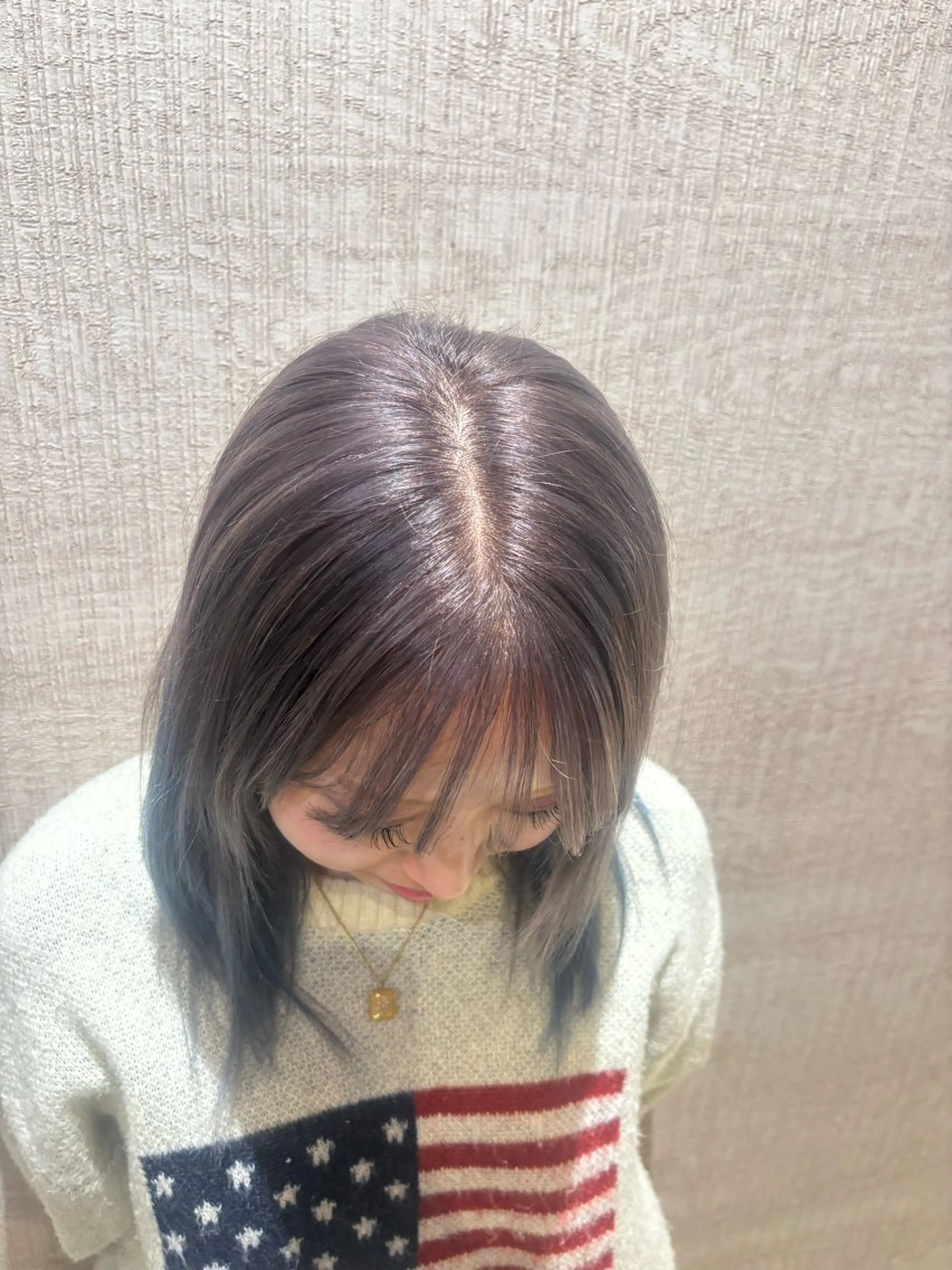 カラー ブリーチ/ハイトーン 田邊莉奈/EARTHのヘアスタイル