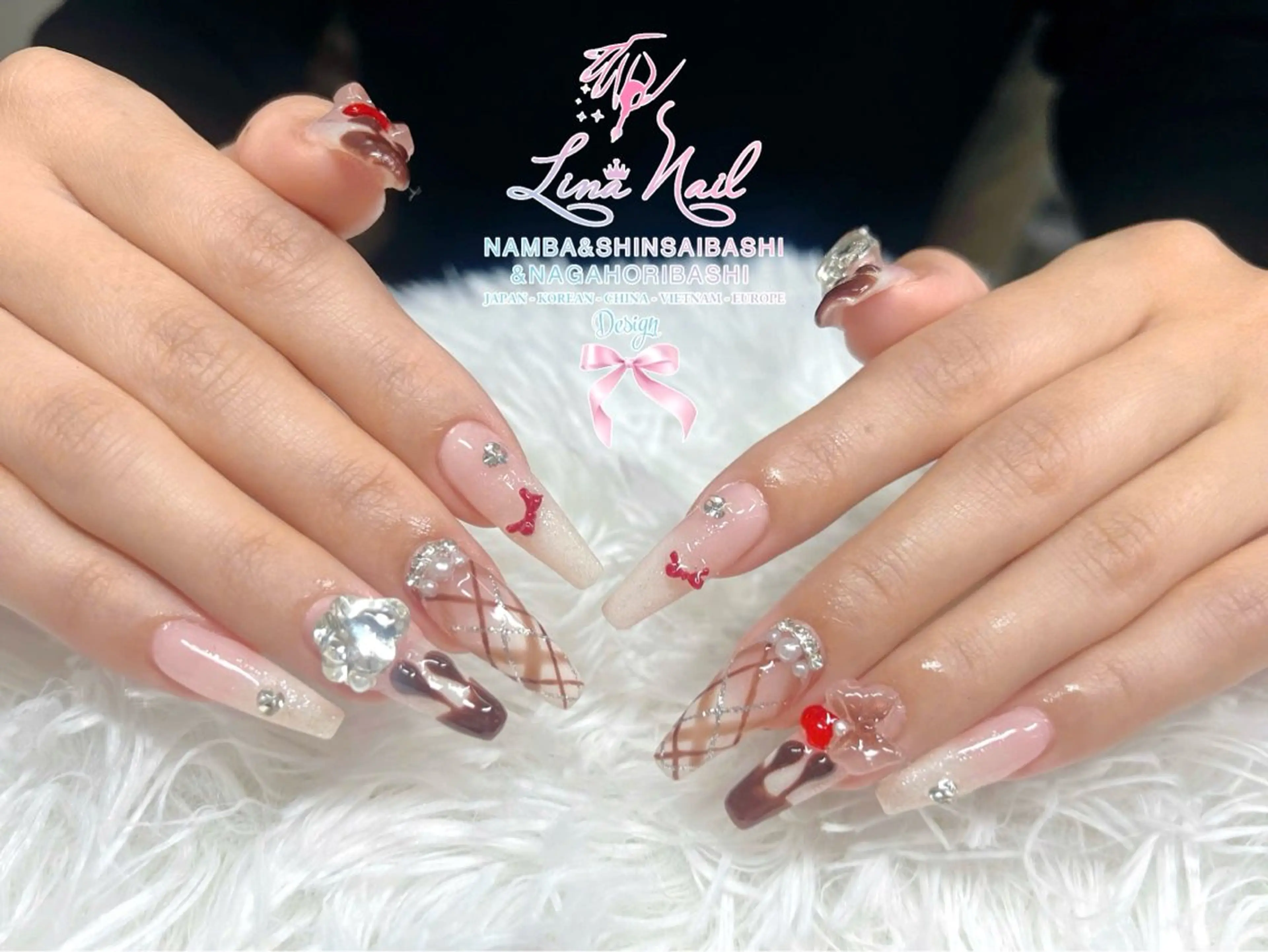 ネイル フットネイル ジェルネイル 持ち込み ネイルチップ ハンドネイル リナネイル 長堀橋店／東心斎橋店のネイルデザイン