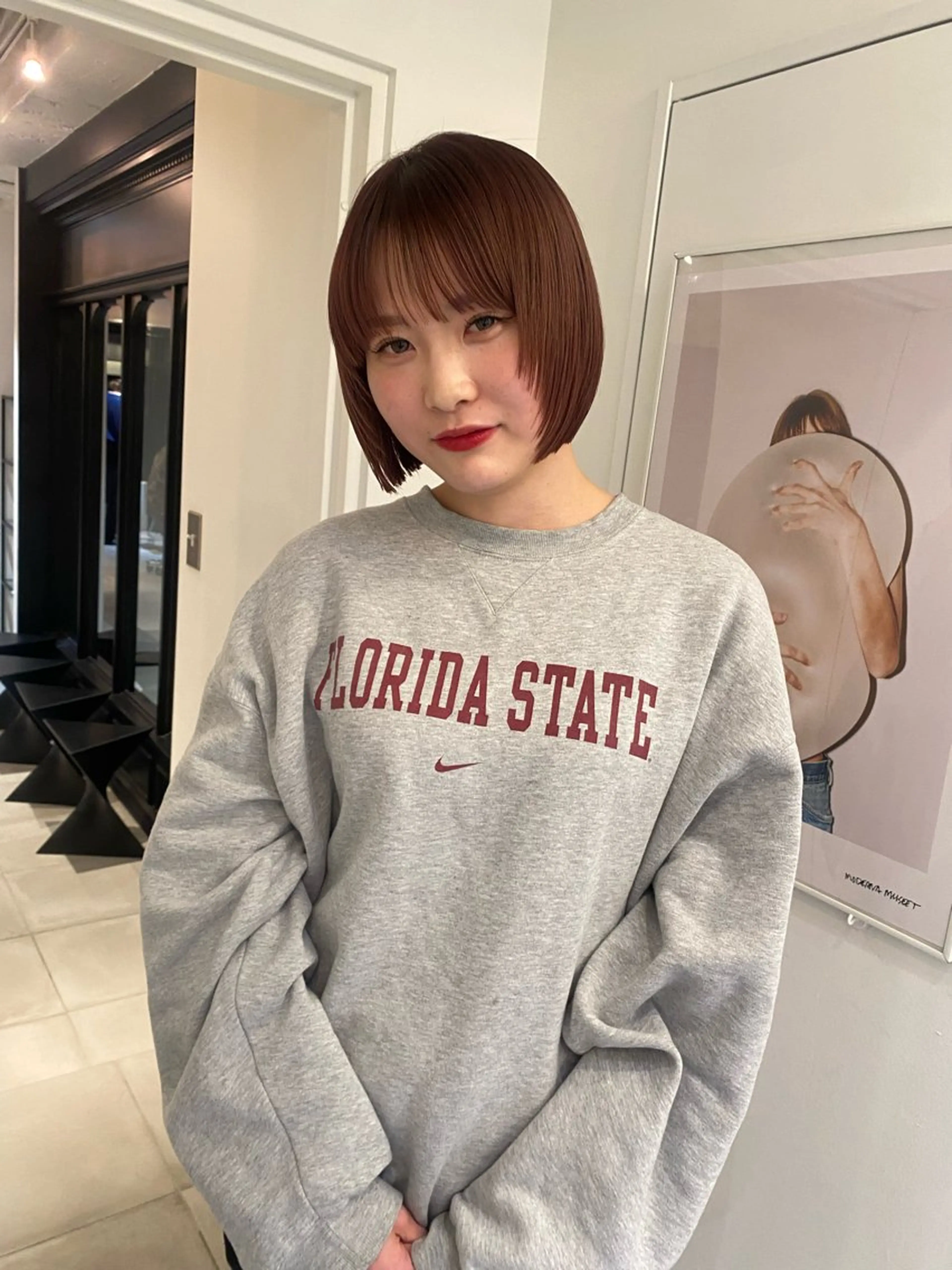 ショート カラー カット ヘアカラー riria/ボブ /ブラウンカラー🎀のヘアスタイル