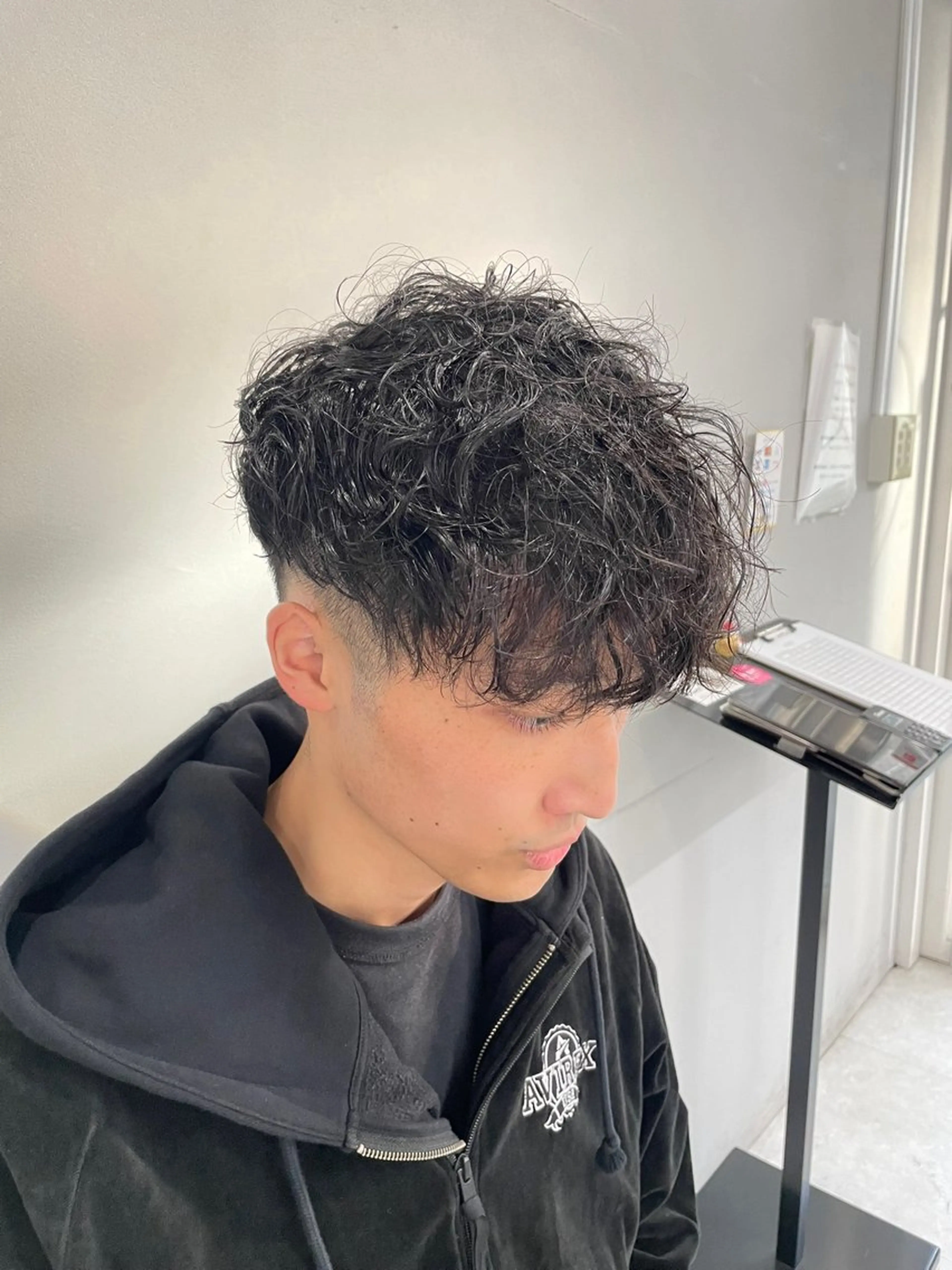 パーマ メンズ パーマ トリートメント ヘアセット メンズモテパーマ💙 fuwaのヘアスタイル