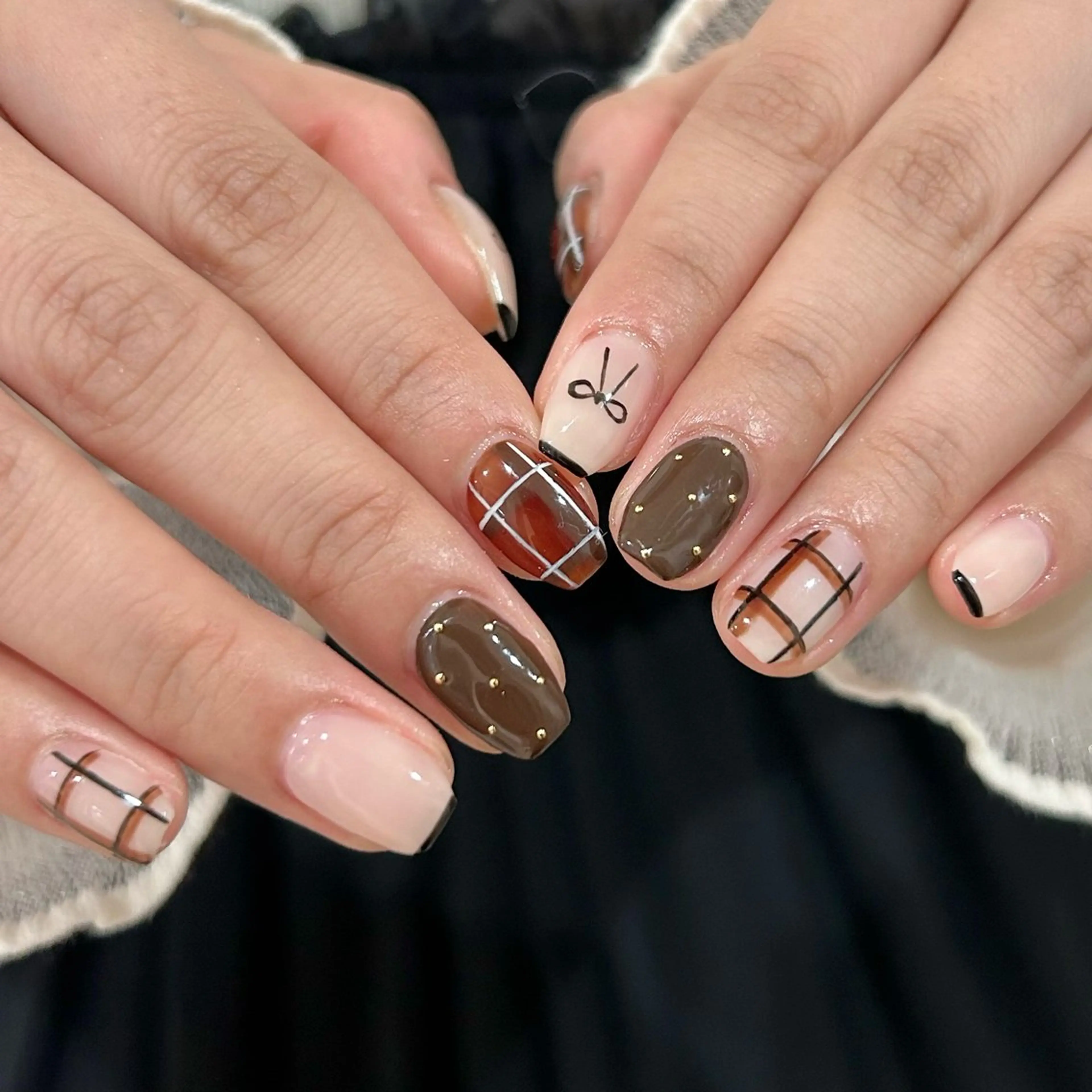 ⛄️winter/冬✨定額デザイン🌙【 オフ有】ツイード/ニット/雪/チェックなどの写真